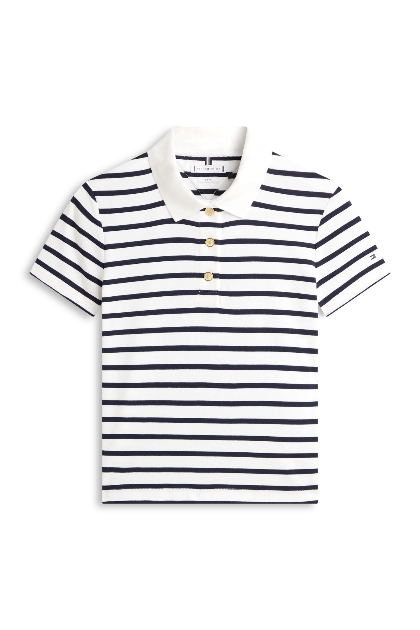GOLD BUTTON SLIM SS BRETON STP ECRU/DARK NIGHT NAVY 4