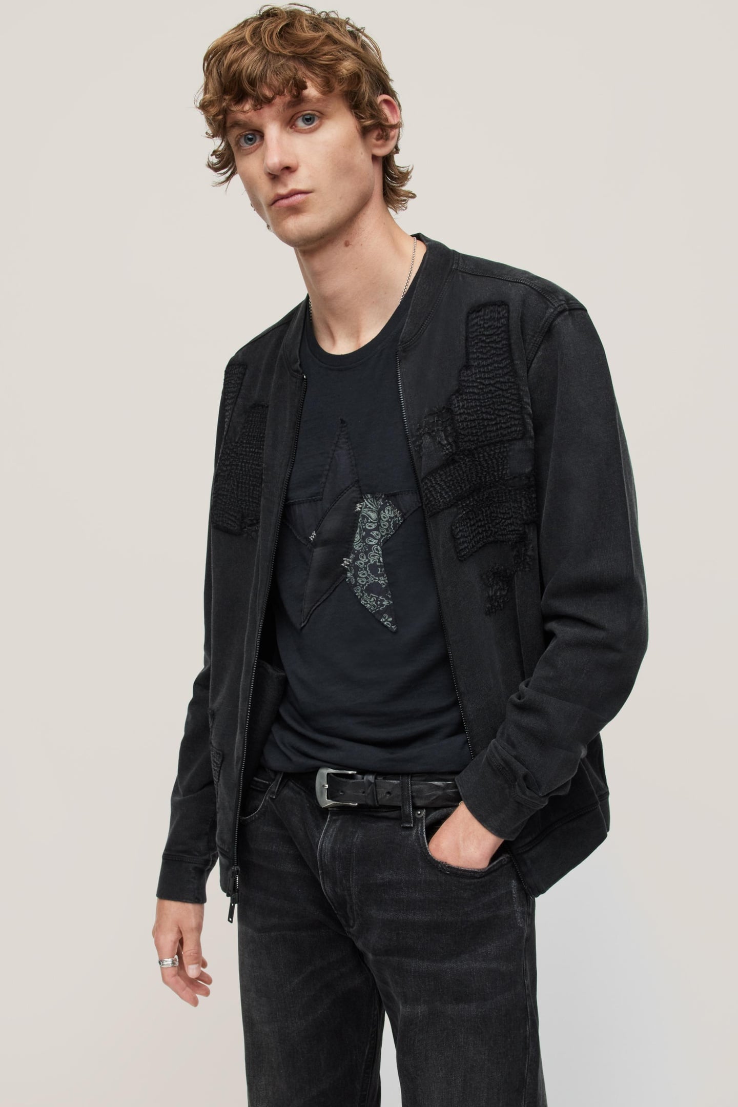 FARRON LS BOMBER JACKET W BLACK 1