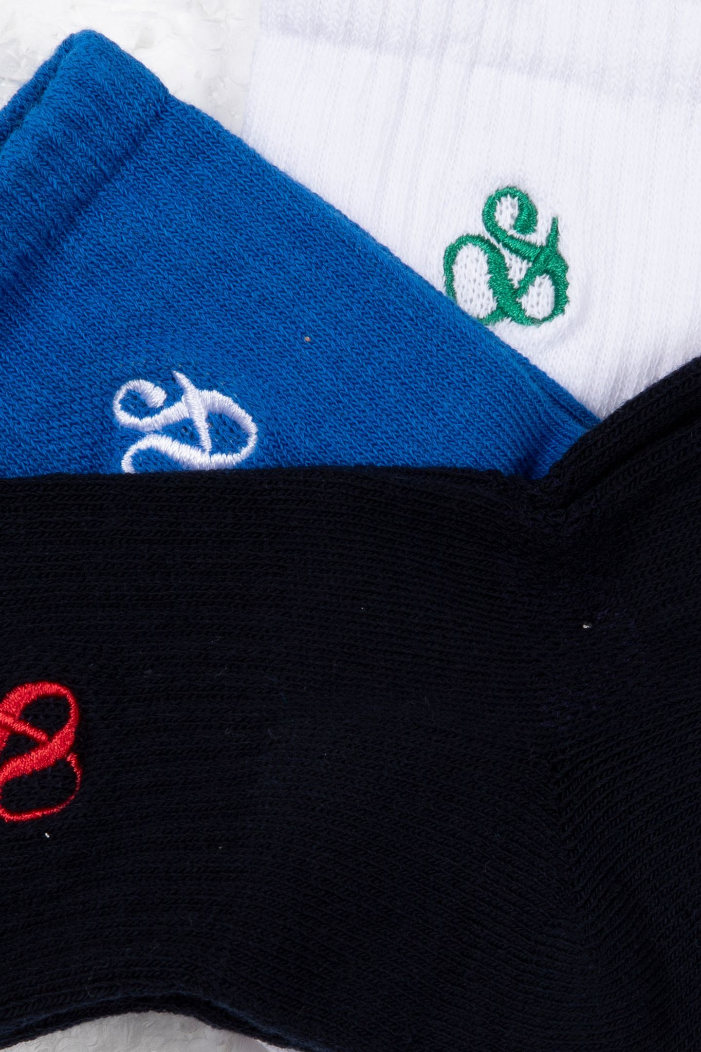 BOY 3PK BOYS 1/2 TERRY CREW BLUE 5