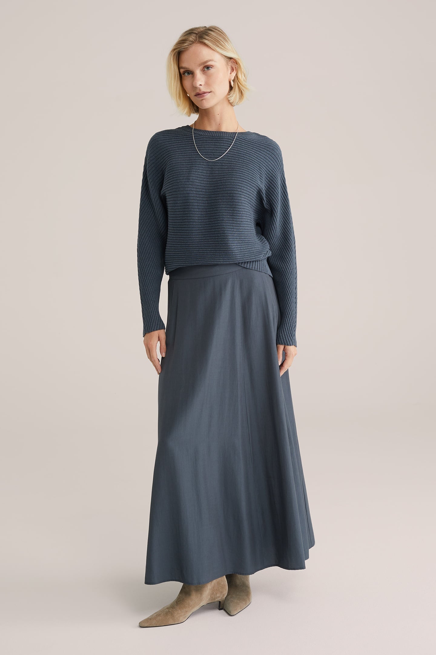 KNITTED PULLOVER GREEN BLUE 1