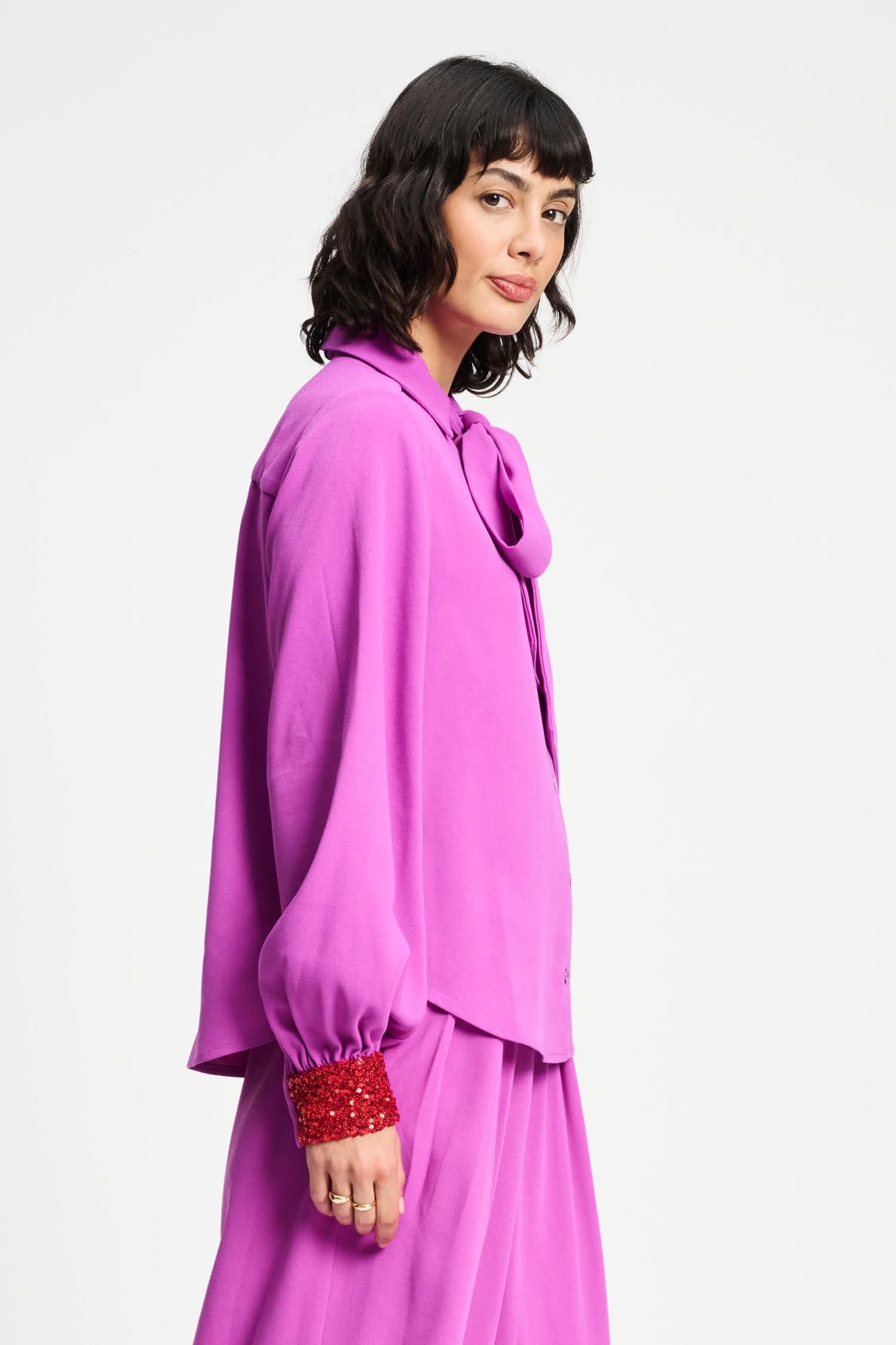 BLOUSE - BOW FROSTING PINK 5