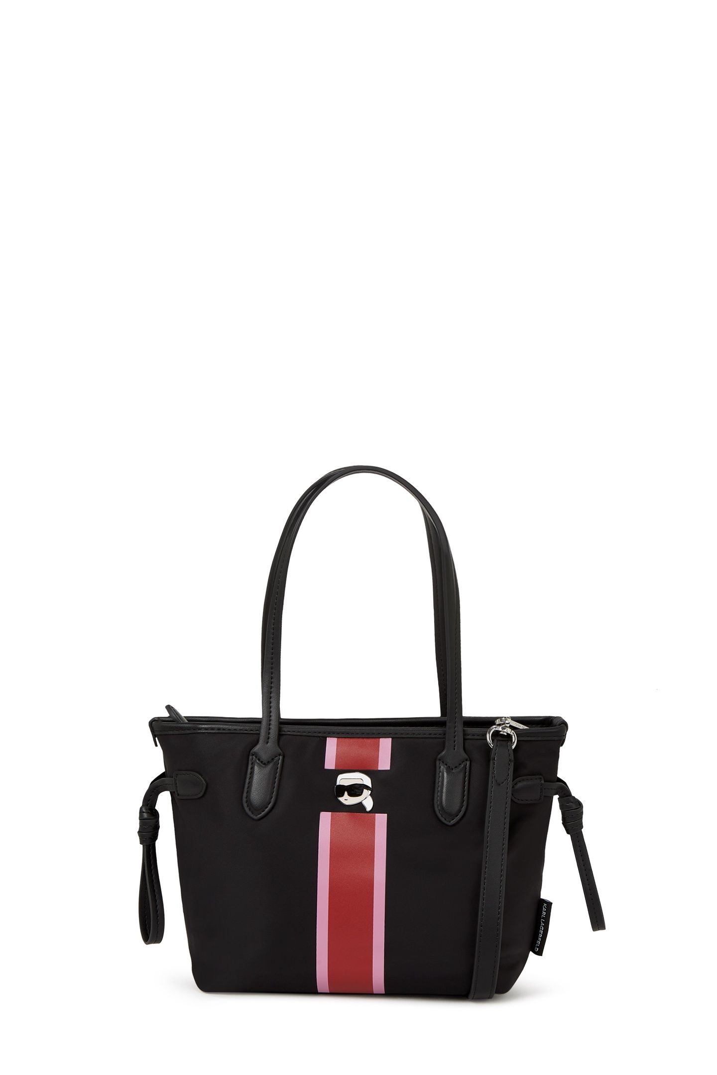 IKON NYLON STRIPE SM TOTE BLACK 5