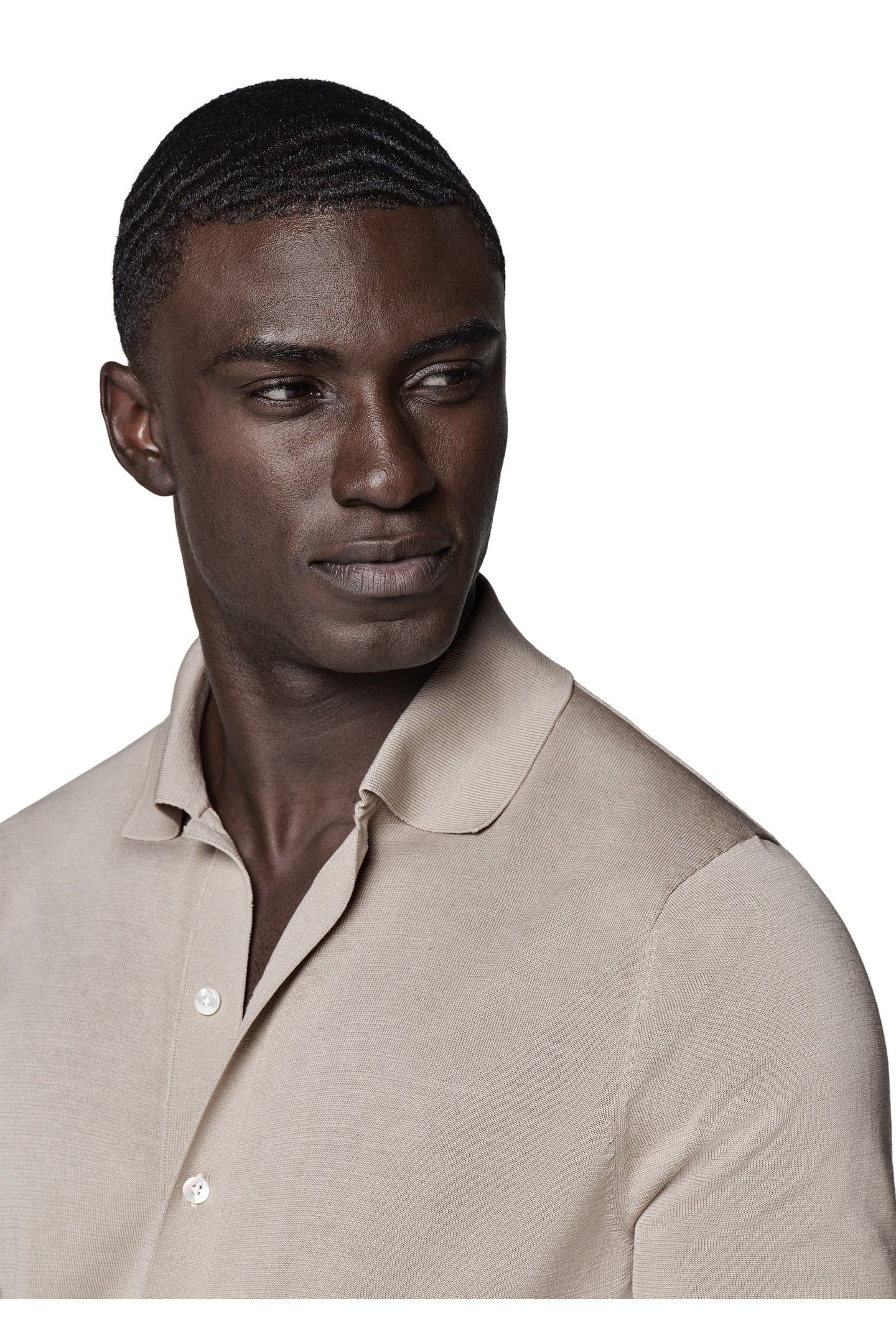 SS POLO CARDIGAN MUSHROOM POLO 3