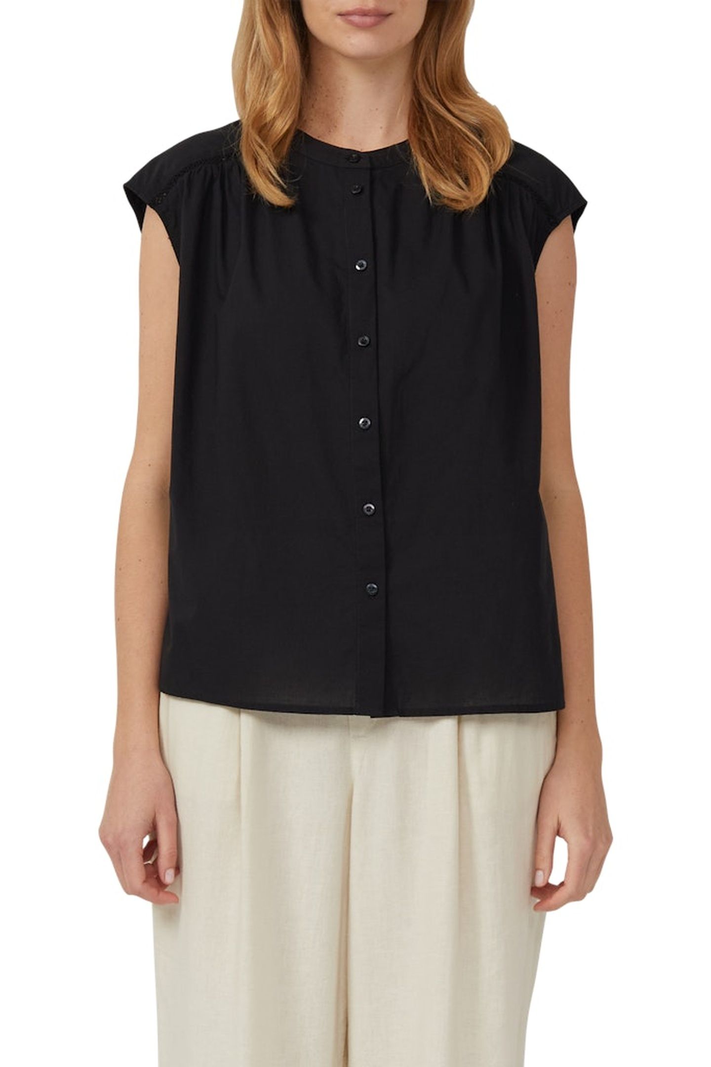 S.OLIVER BLOUSES BLACK 1