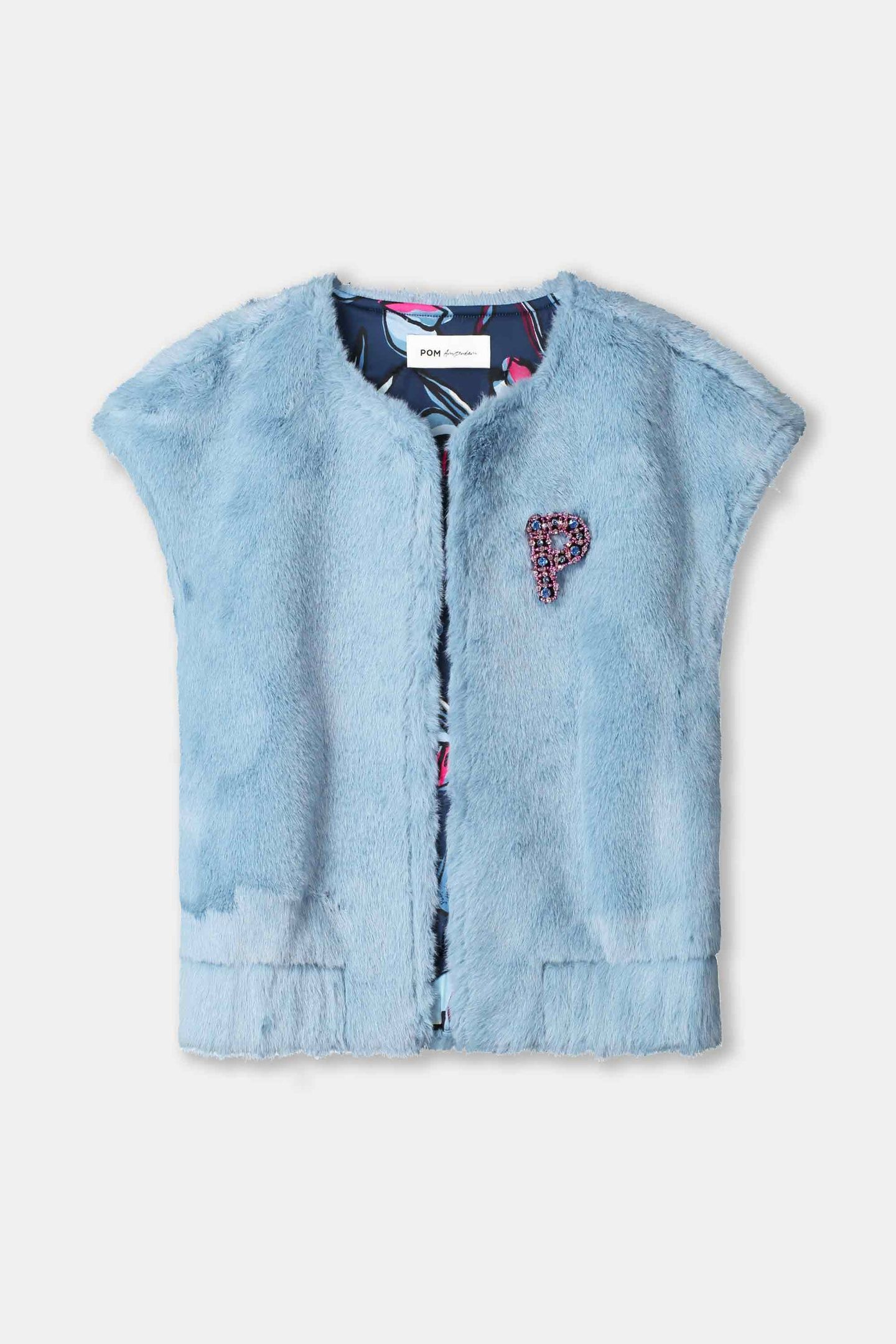 GILET - FUR MISTY BLUE 5