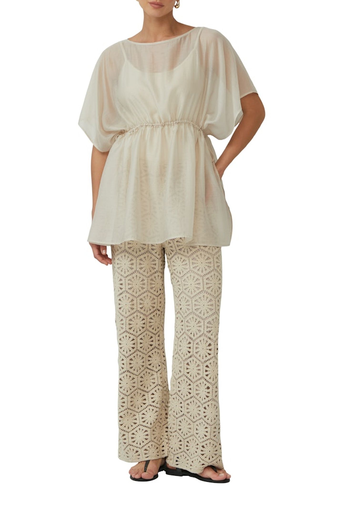 S.OLIVER BLOUSES BEIGE 2