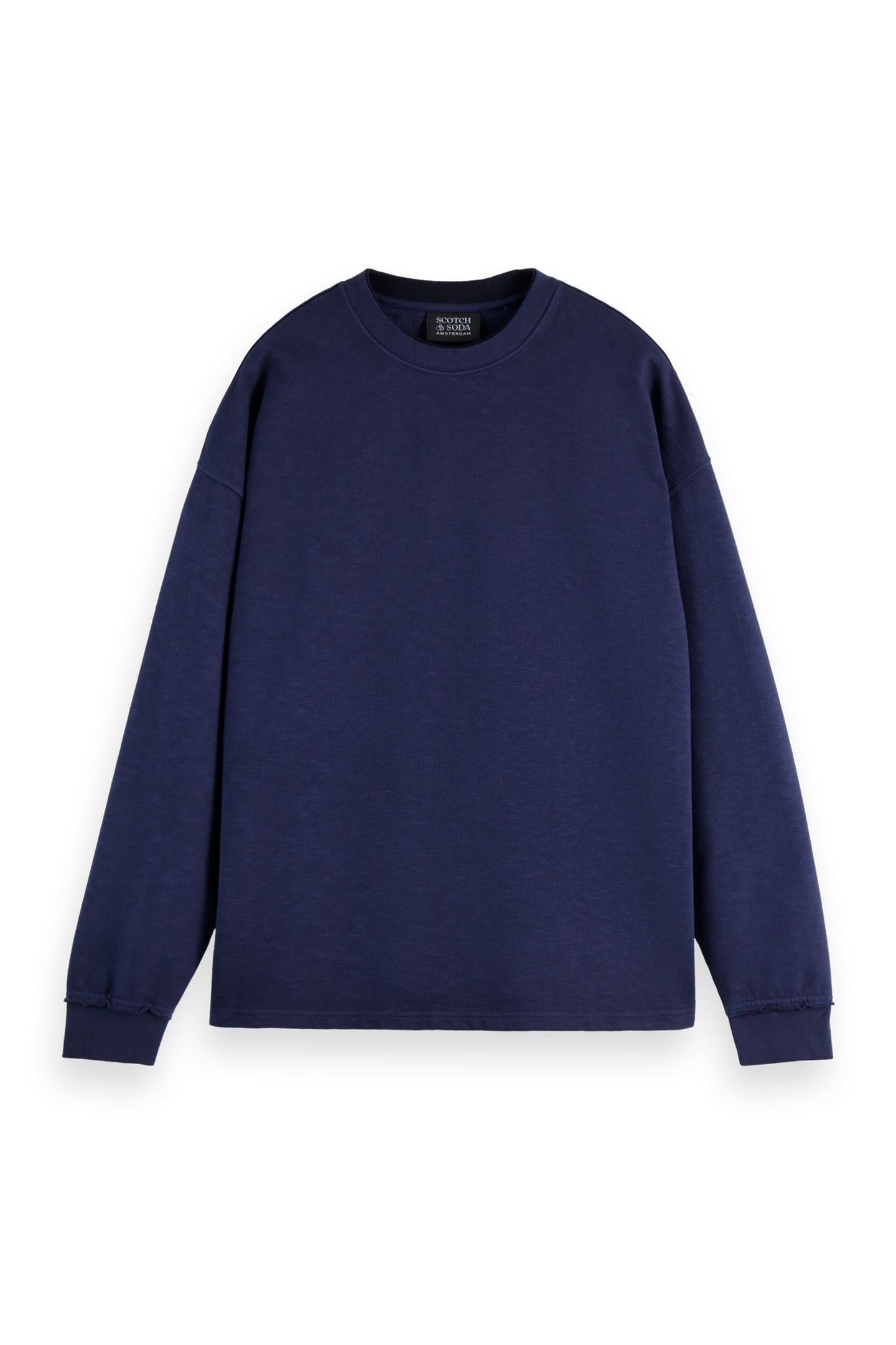 3 CROSSES GARMENT-DYED SWEATSHIRT PEACOAT 1