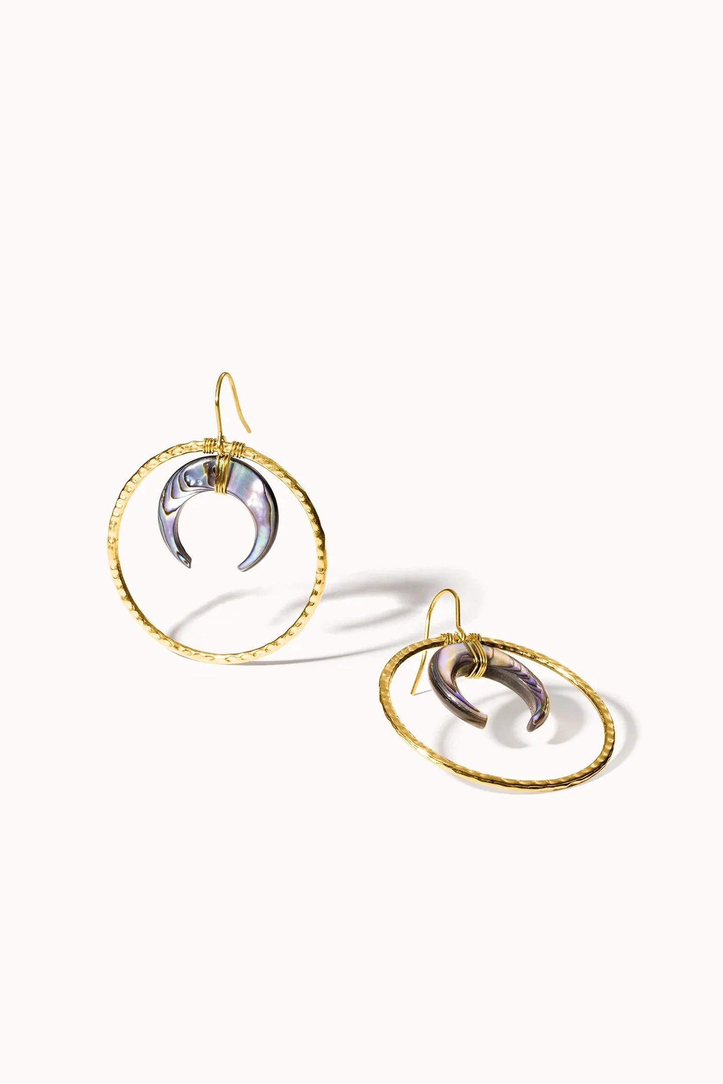 PAUA OHRRINGE GOLD 2
