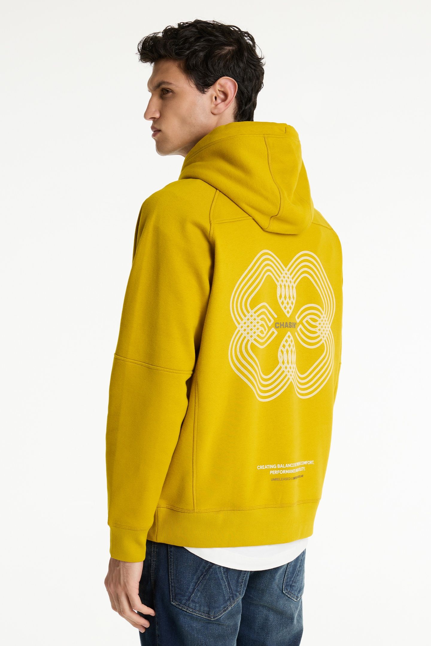 CONNECT HOOD SWEATER GOLDEN PALM 2