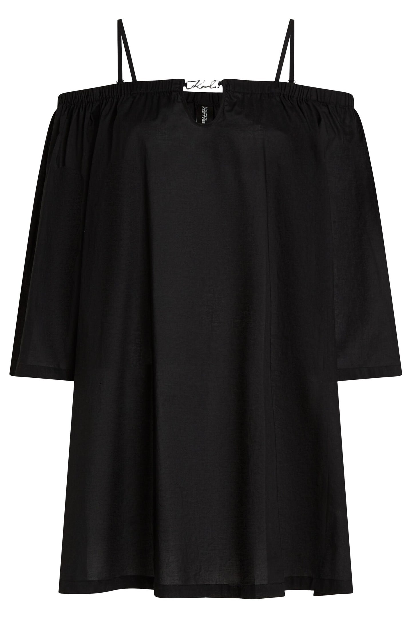 KARL DNA OFF SHOULDER DRESS BLACK 3