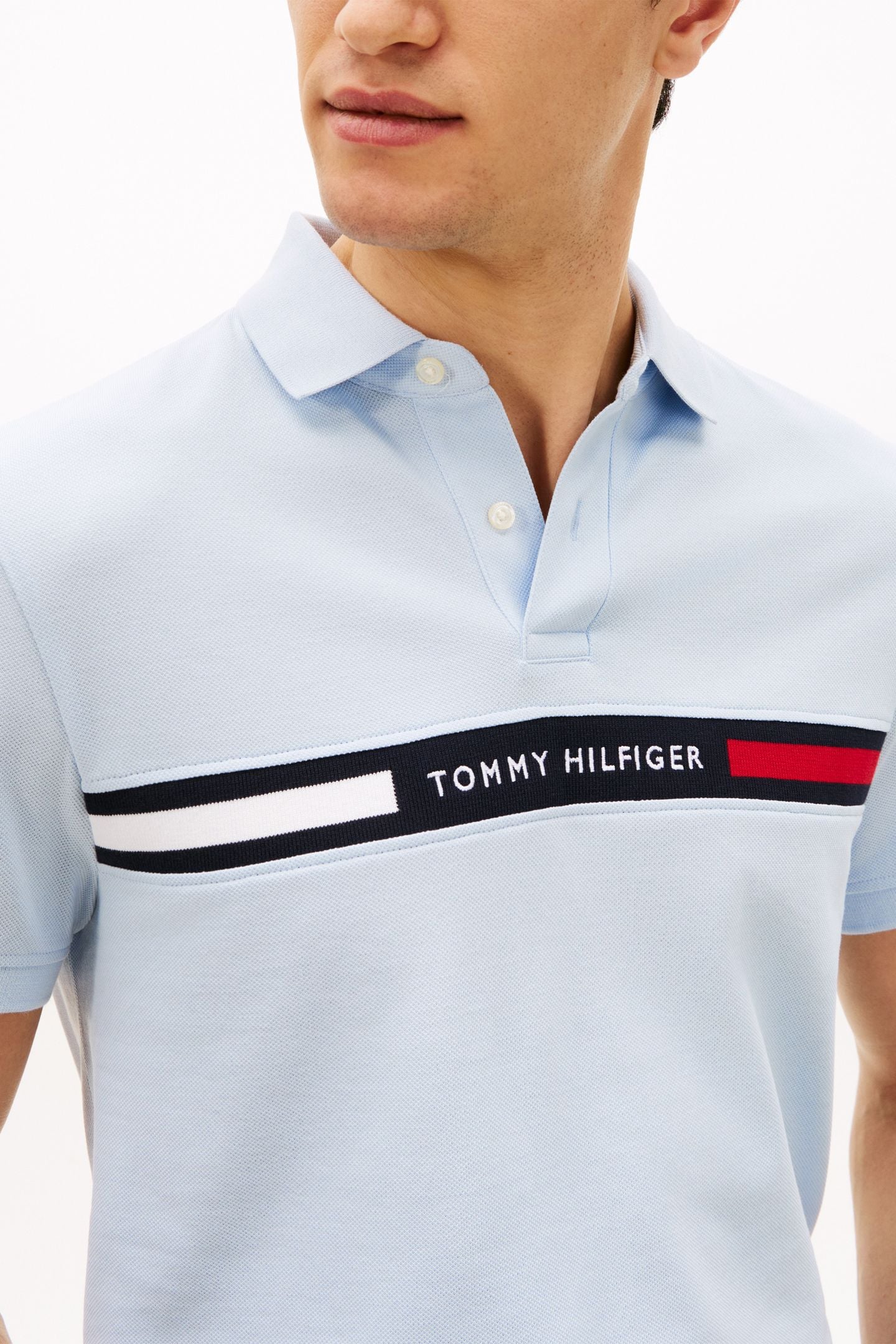 HILFIGER CHEST POLO BREEZY BLUE 5