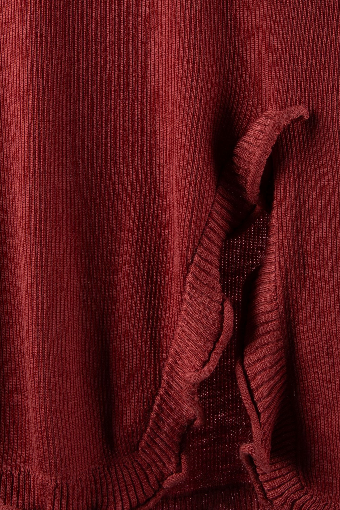 LANG KNIT TOP RED 5
