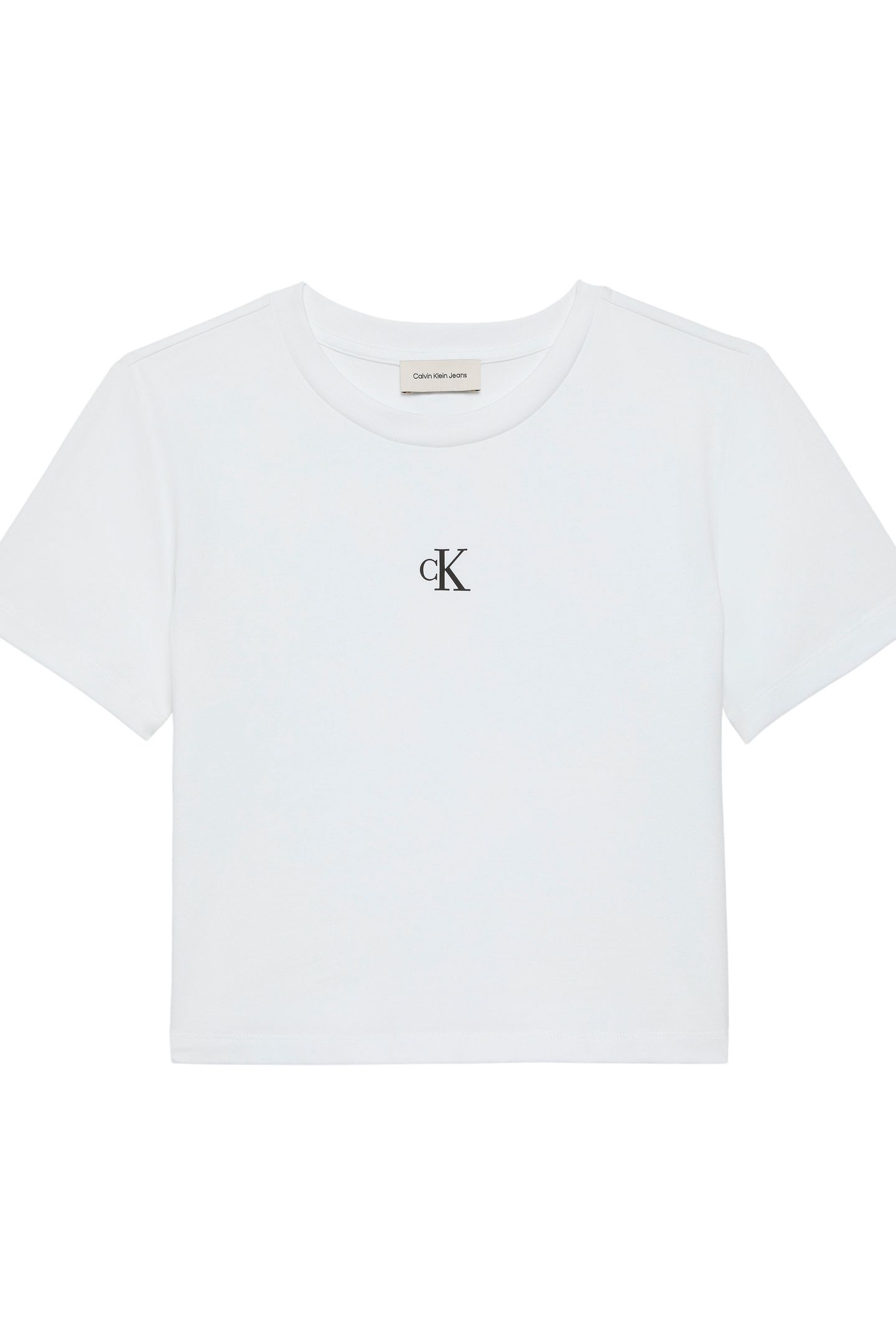 SS LOGO CROPPED TEE BRIGHT WHITE 4