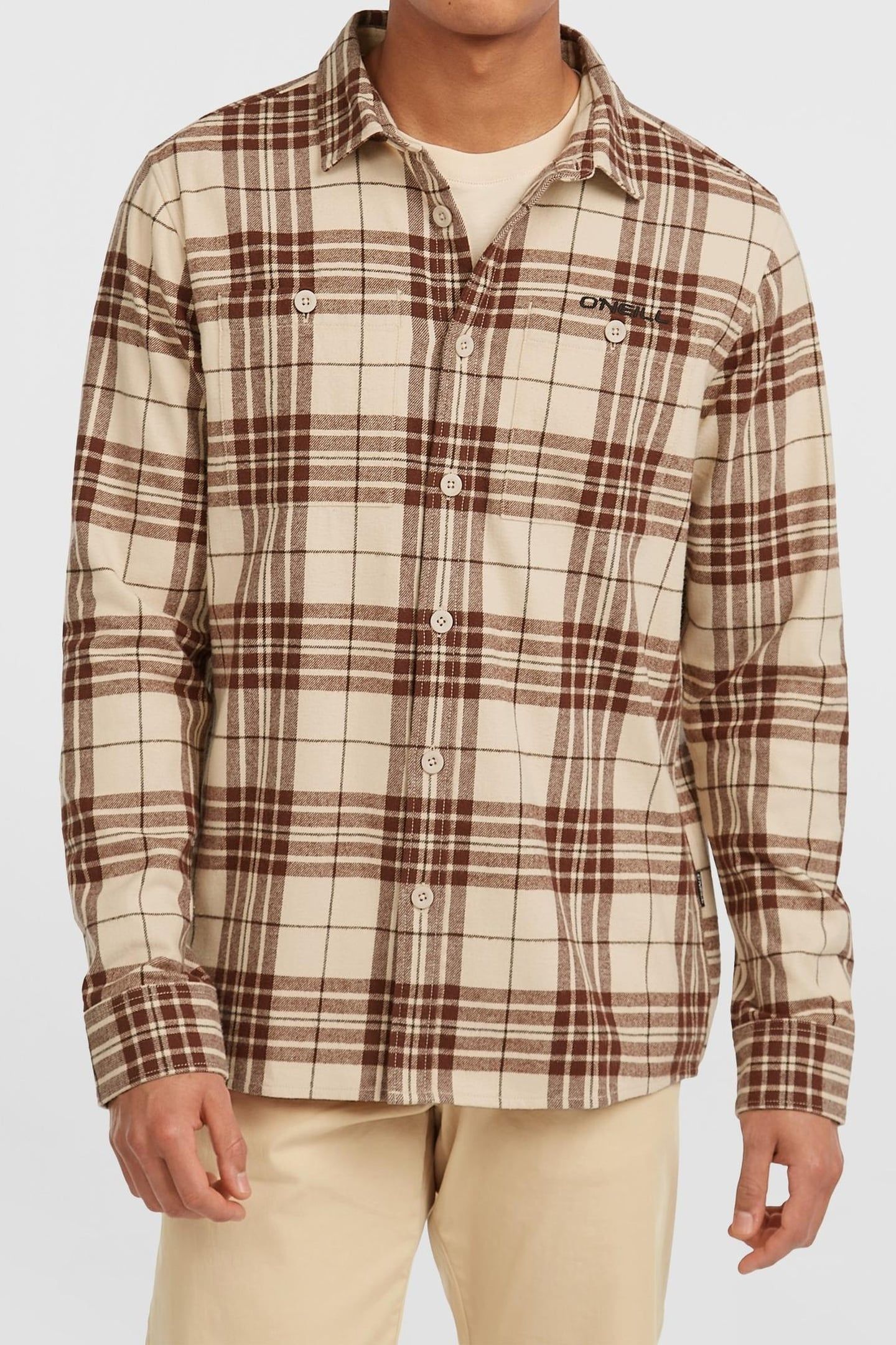O'NEILL MUST-HAVE FLANNEL SHIRT BEIGE FLANNEL CHECK 2