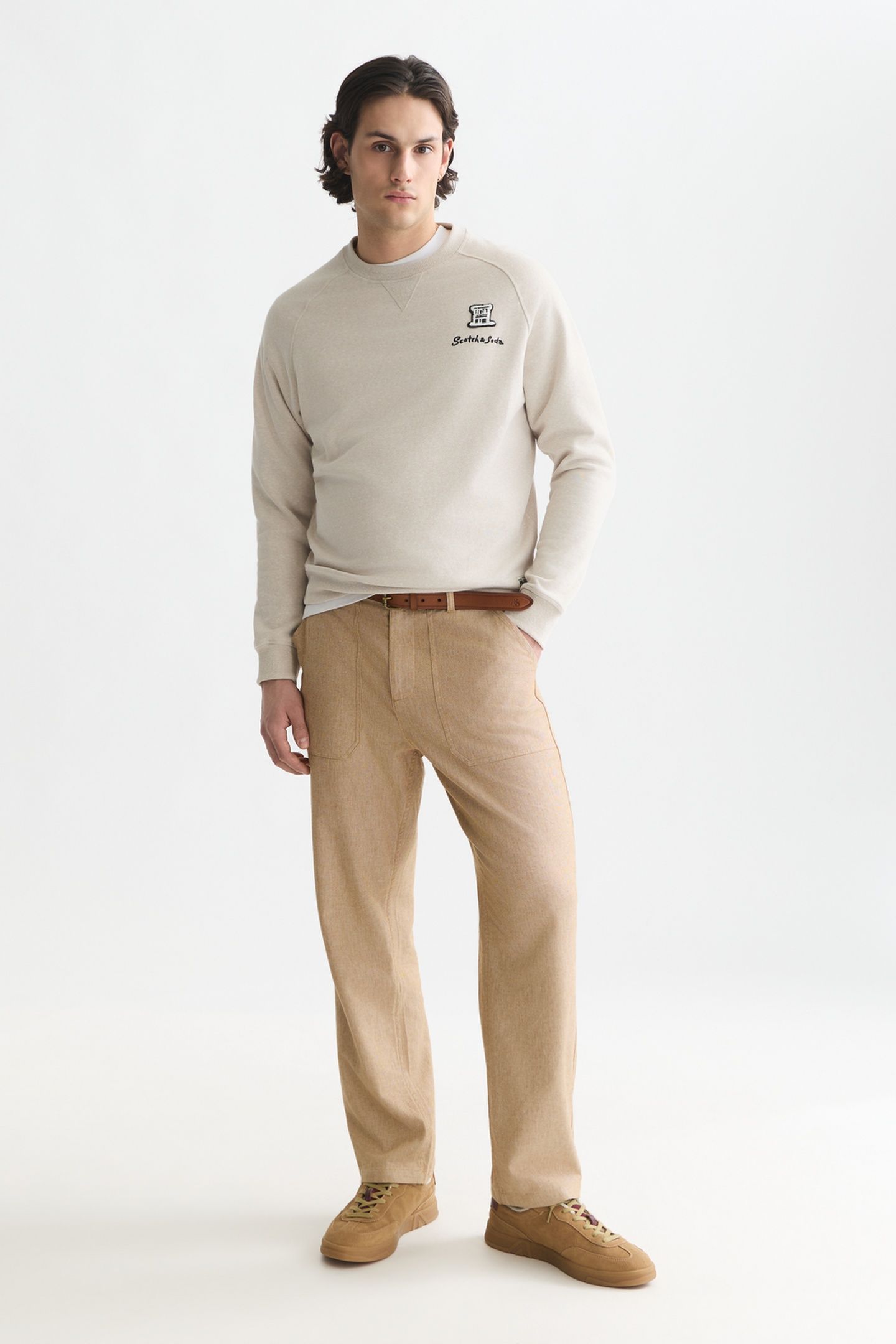 MELANGE REGULAR-FIT SWEATSHIRT OFFWHITE MELANGE 2