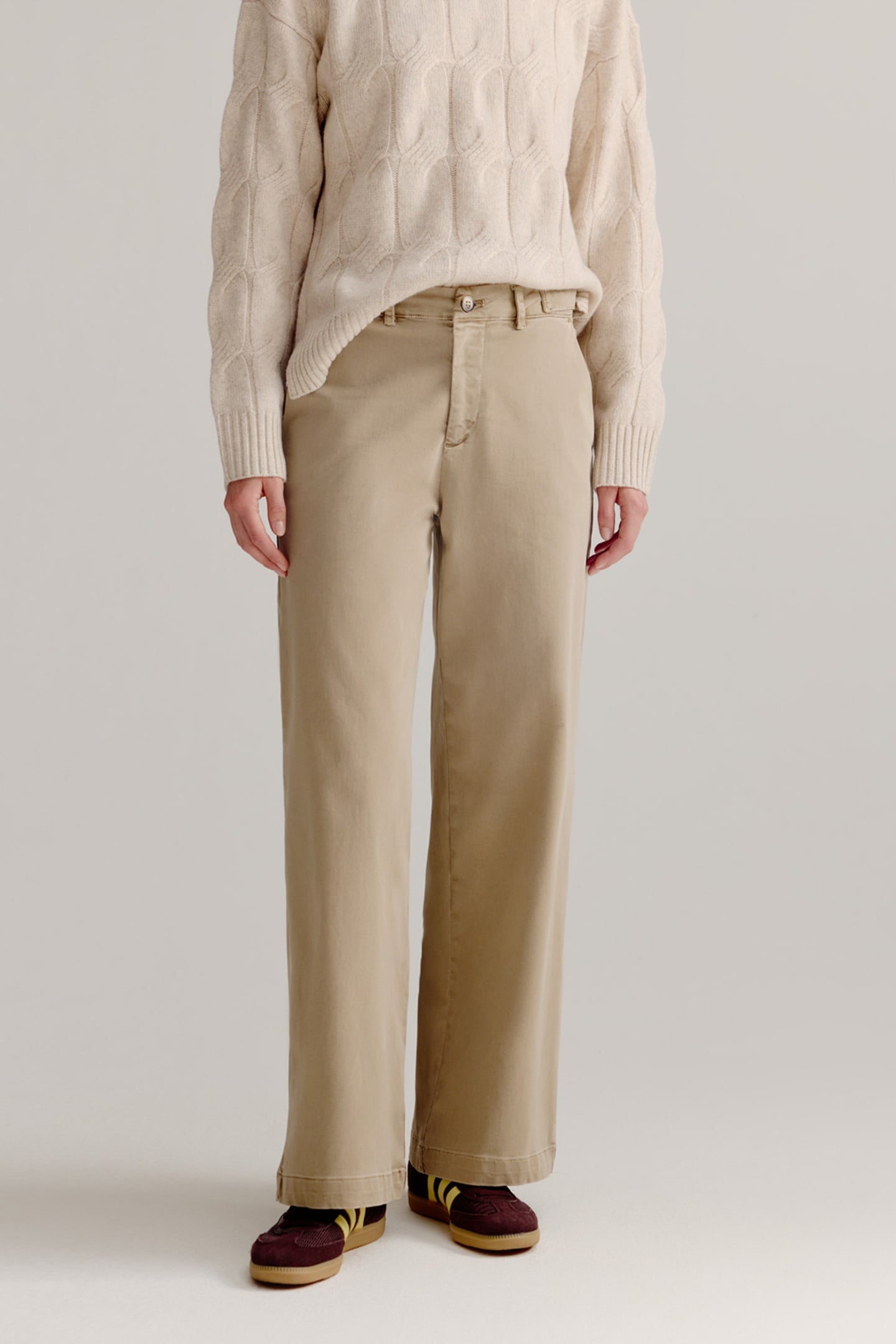 JELMER PANTS LIGHT KHAKI 1