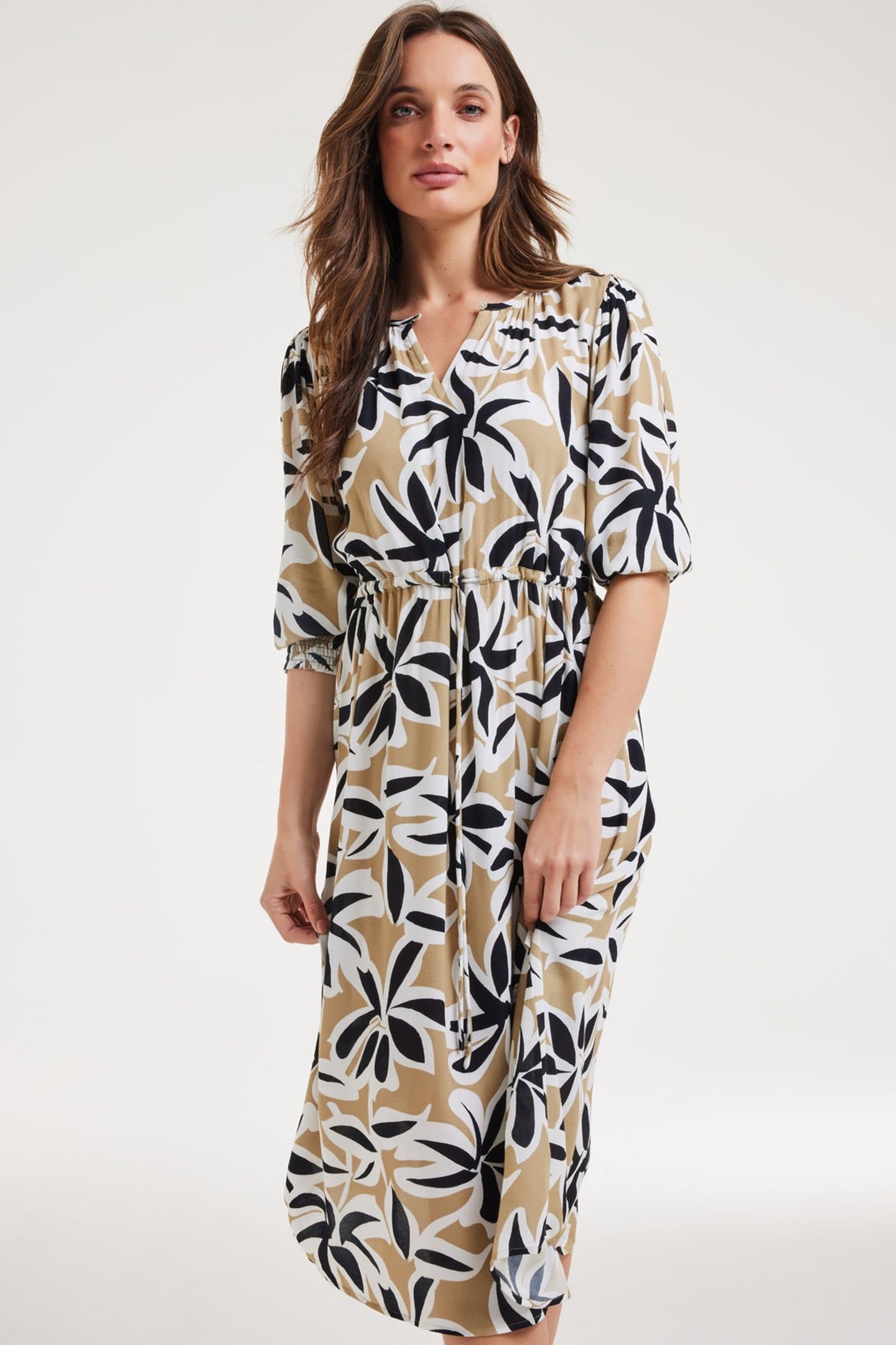 DRESS JADE SAND SHADE PRINT 4