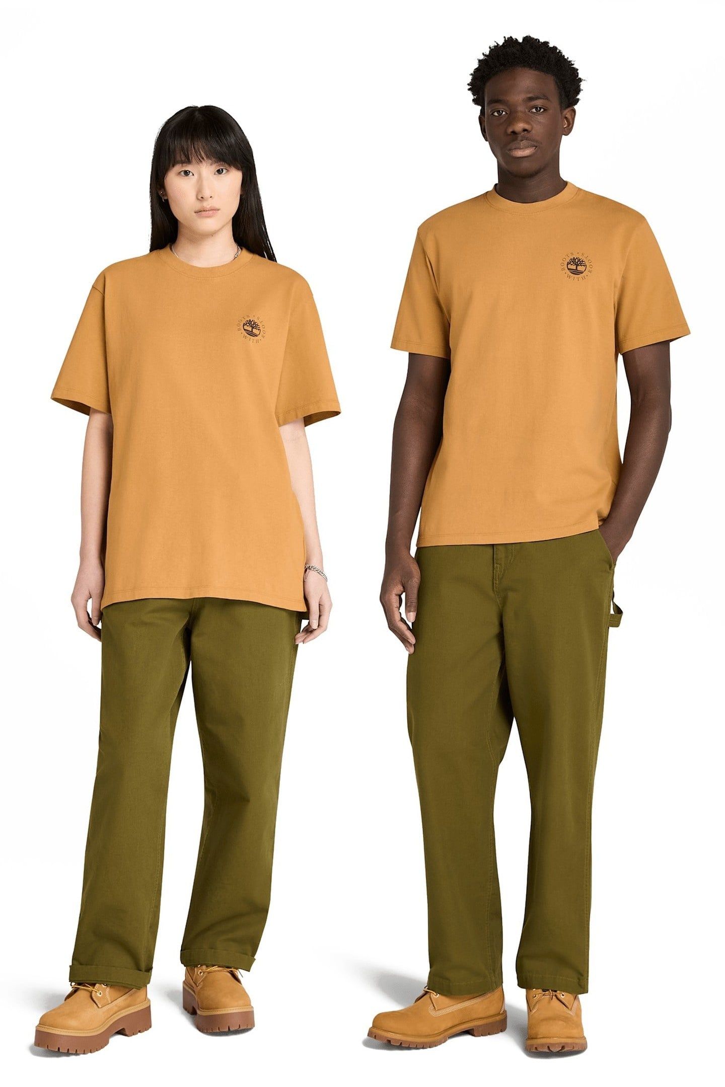 UNISEX WASHED BOOT LAB BACK GRAPHIC TEE WHEAT BOOT 1
