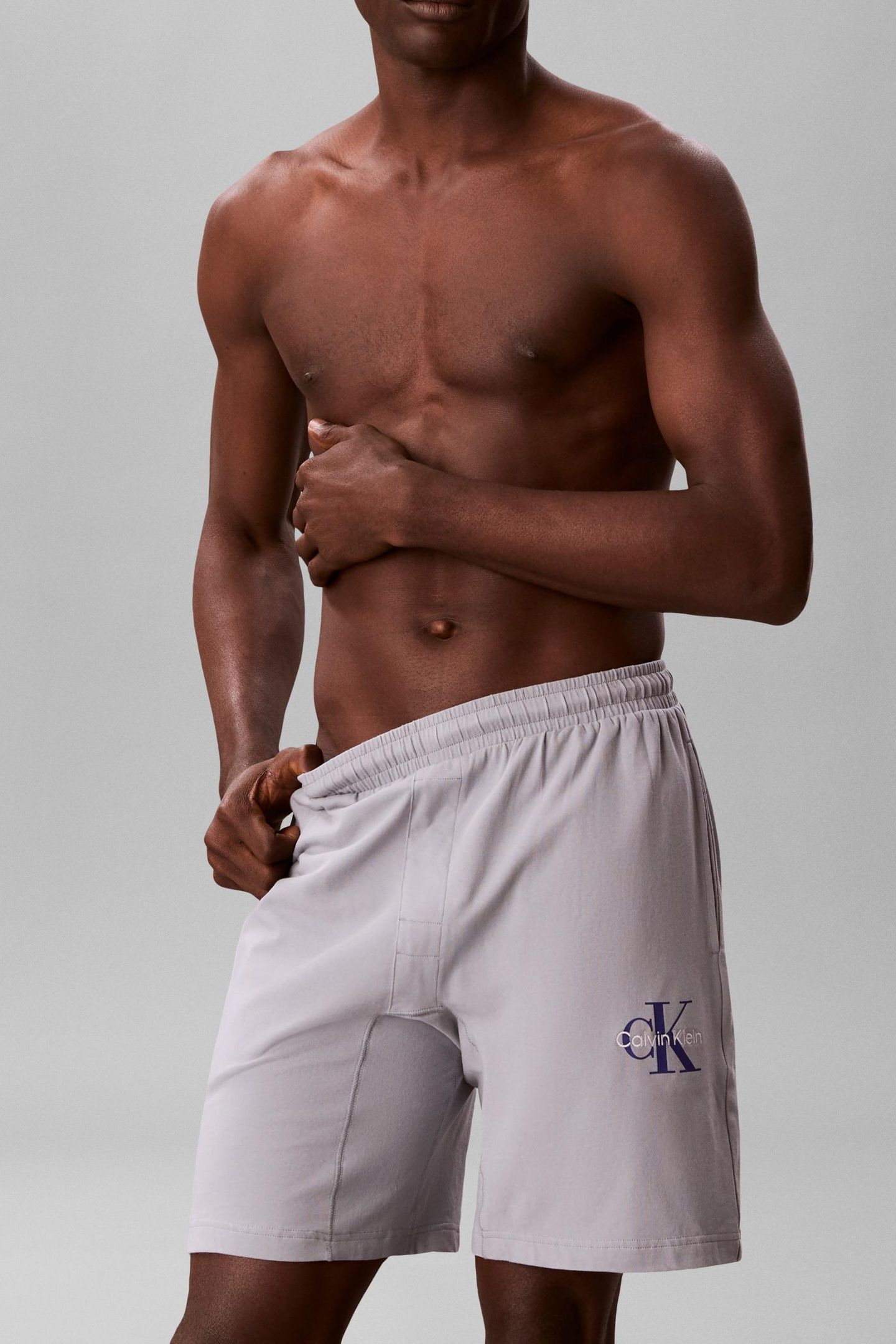 MONOGRAM SLEEP SHORT MISTY GREY 2