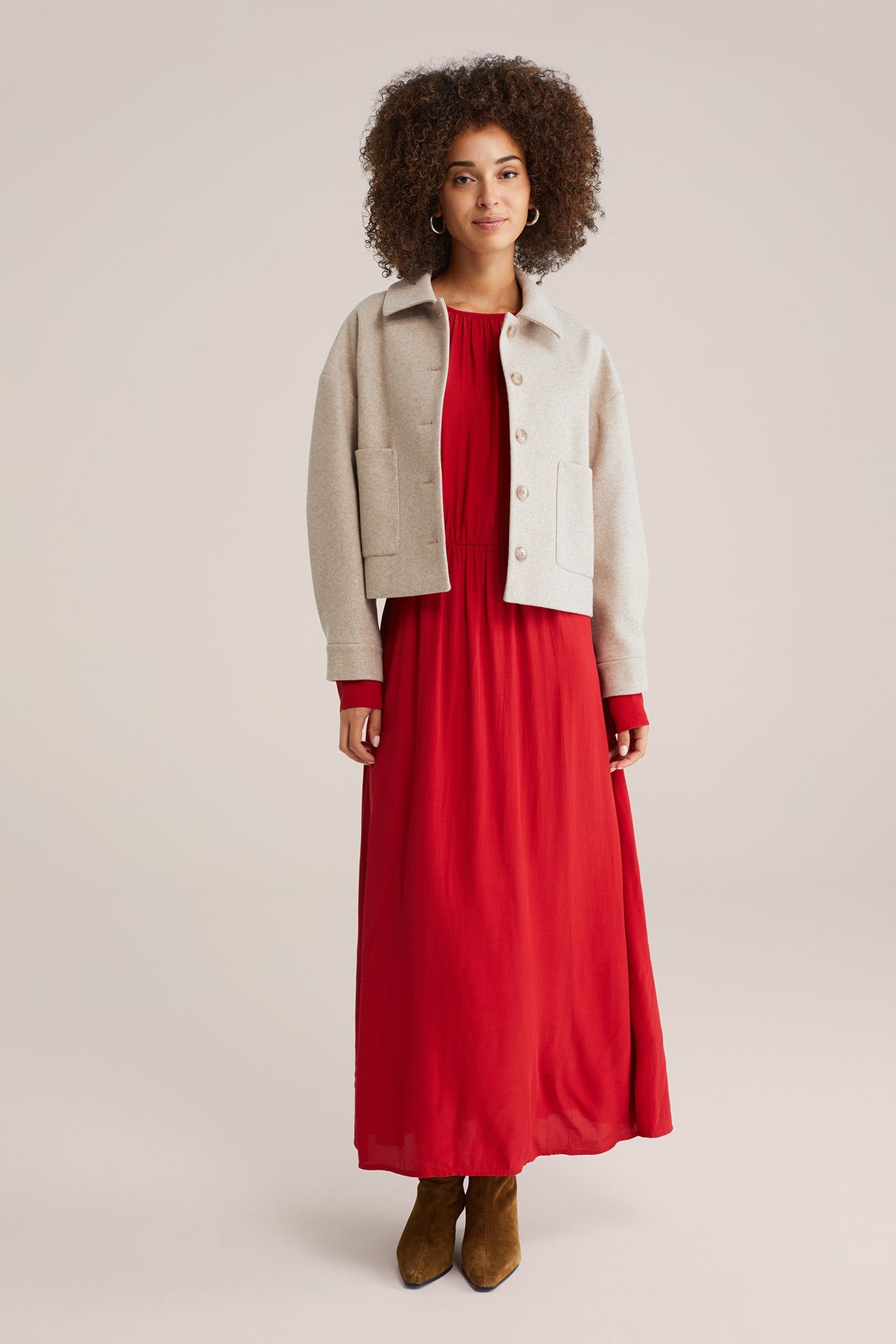 JACKET NORMAL LENGTH BEIGE 2