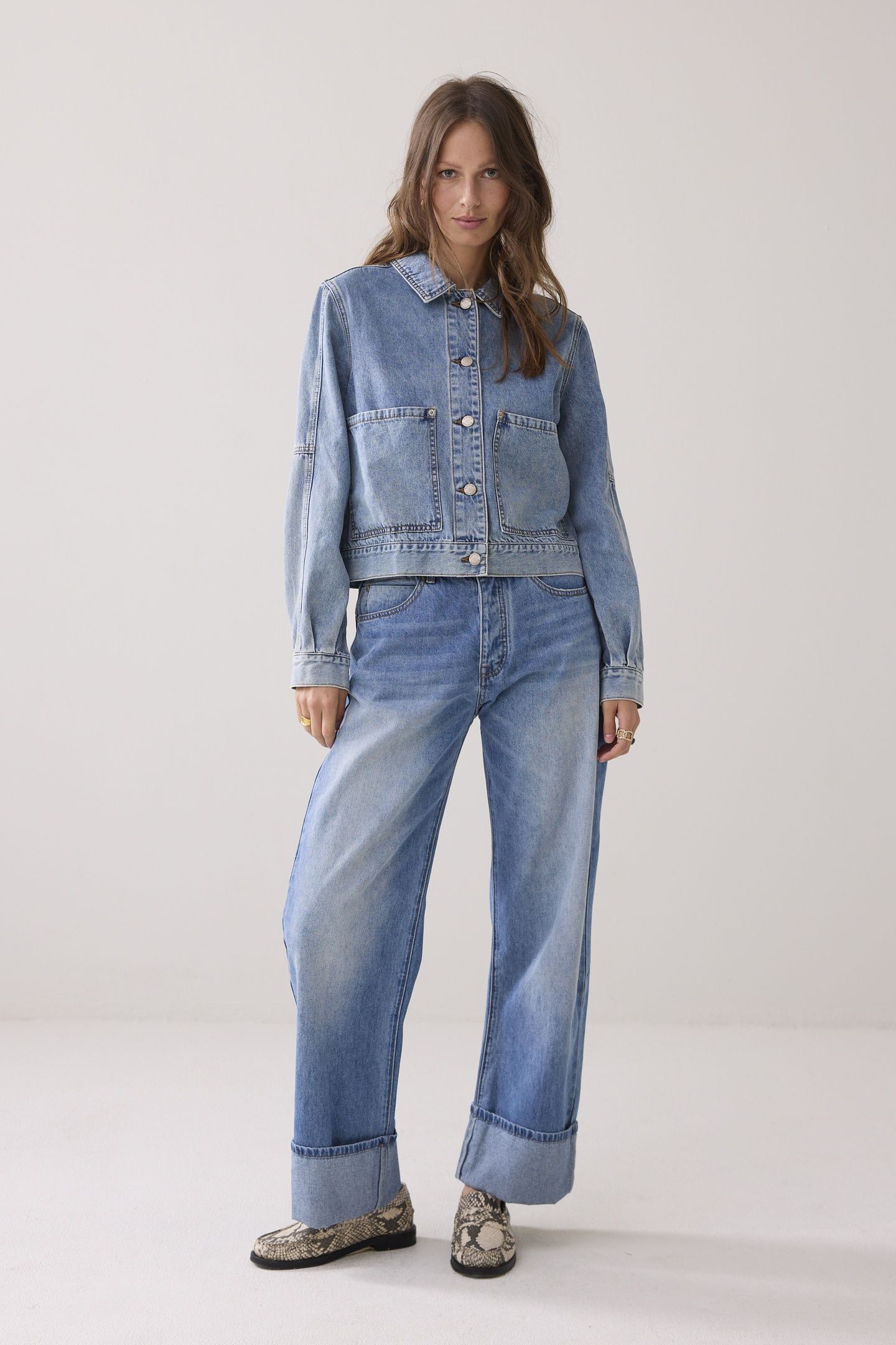 DENIM JACKET VINTAGE COTTON TWILL VINTAGE BLUE DENIM 1