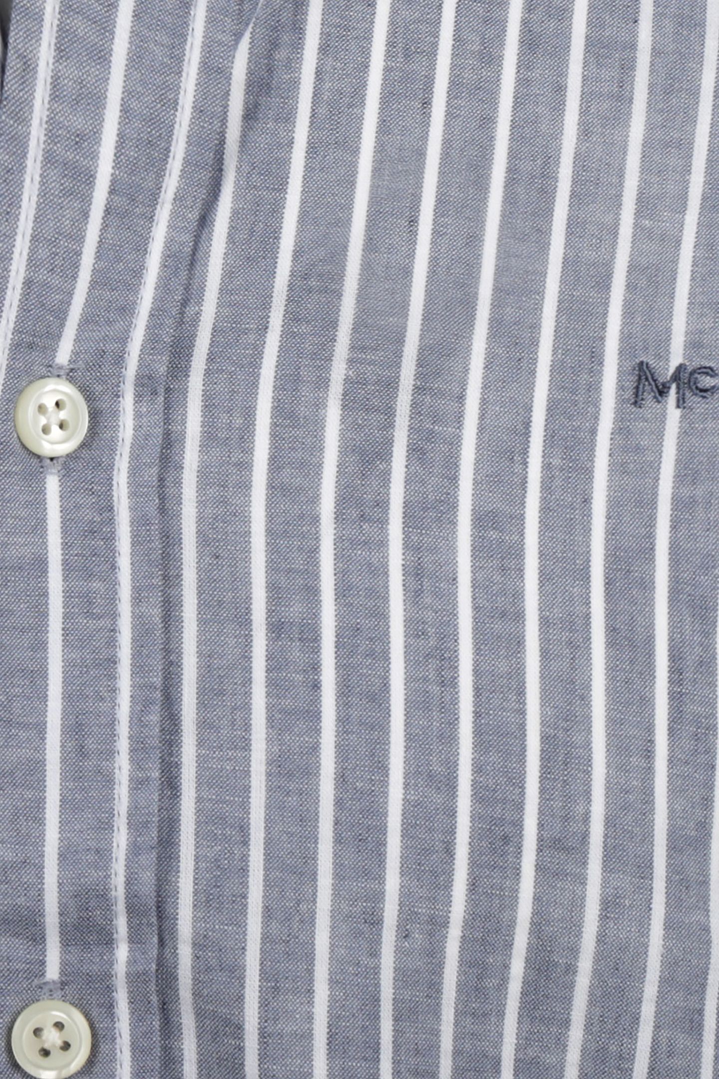 COTTON/LINNEN STRIPE SHIRTS INDIGO 4