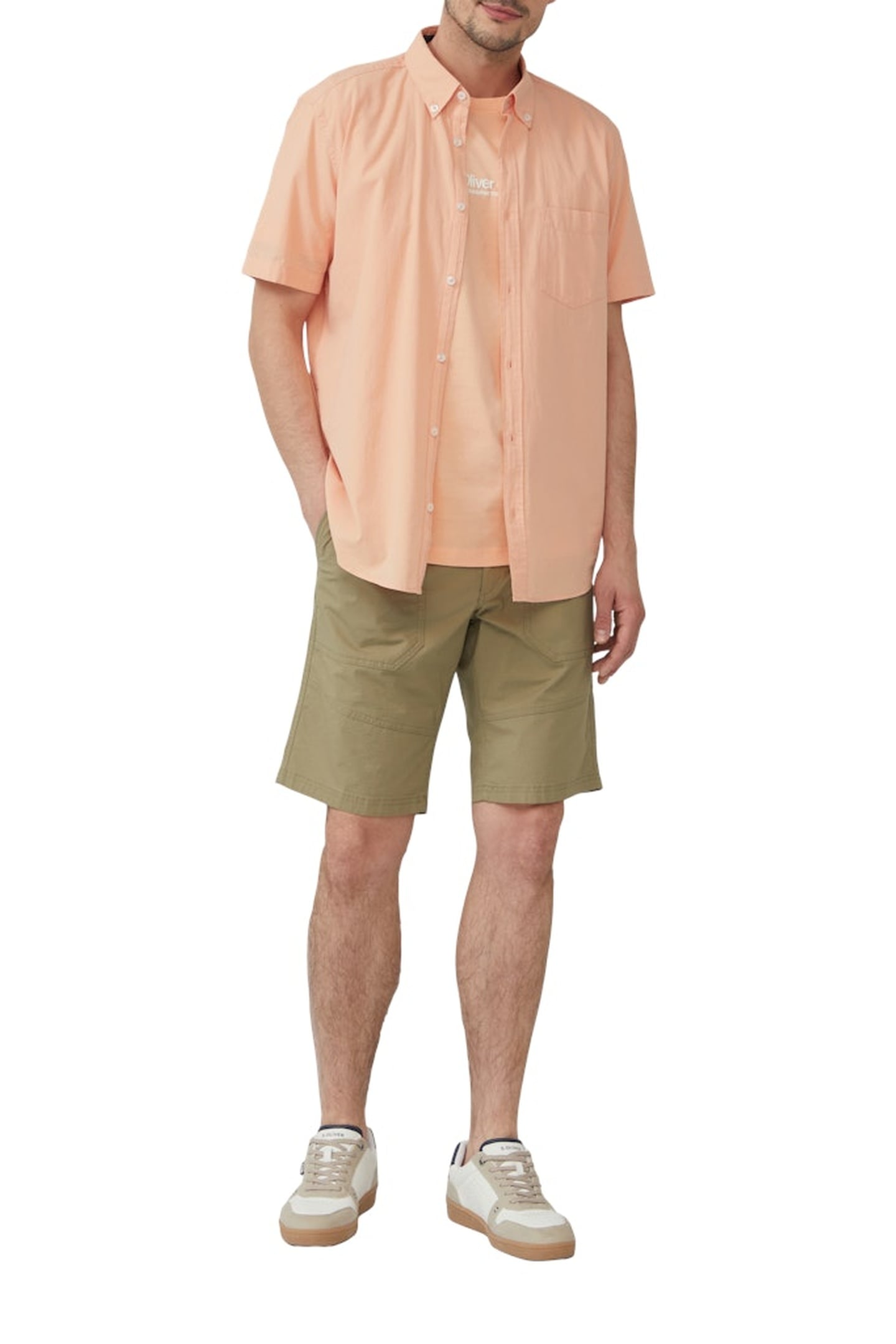 S.OLIVER SHIRTS ORANGE 2