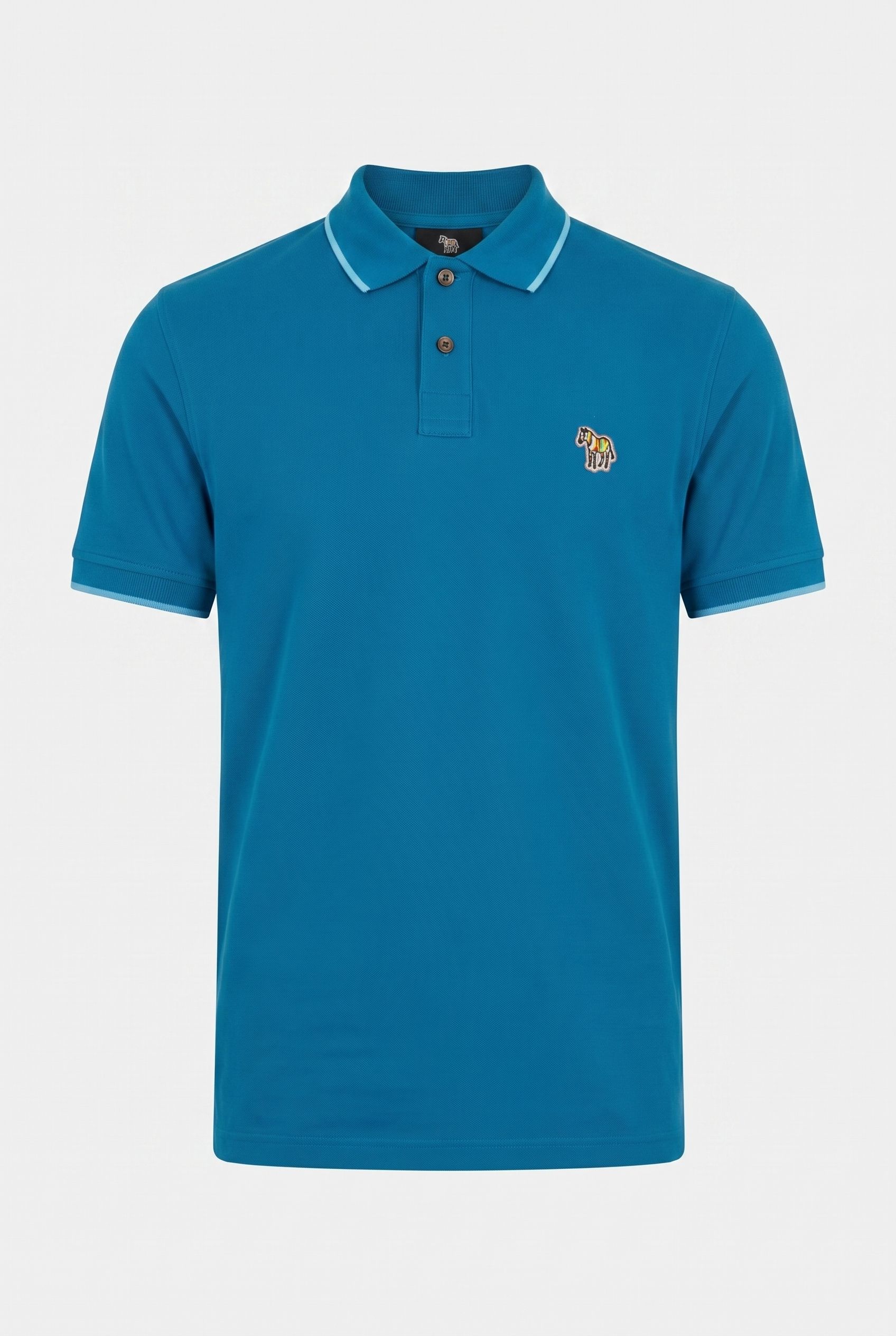 SLIM FIT POLO ZEB BADGE PETROL GREEN 3