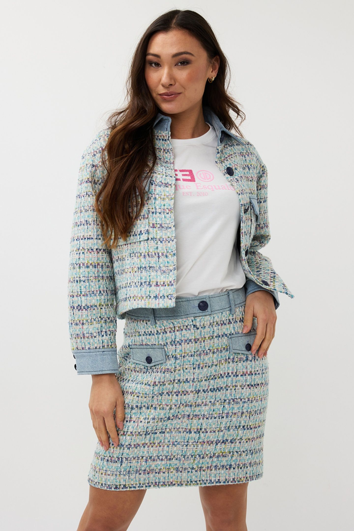 JACKET TWEED JEANS ACCENT BLUE 2