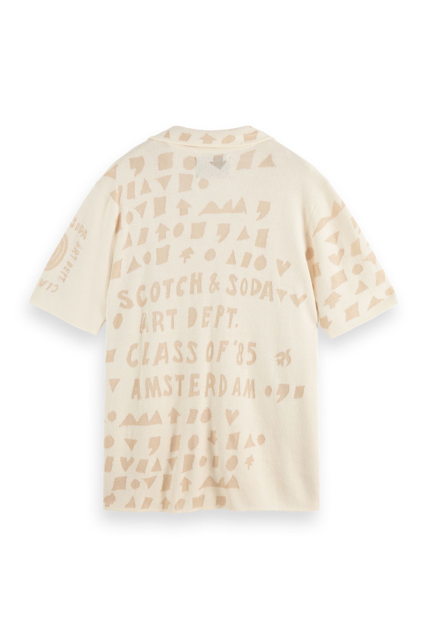 JACQUARD KNITTED SHIRT EGGNOG 7