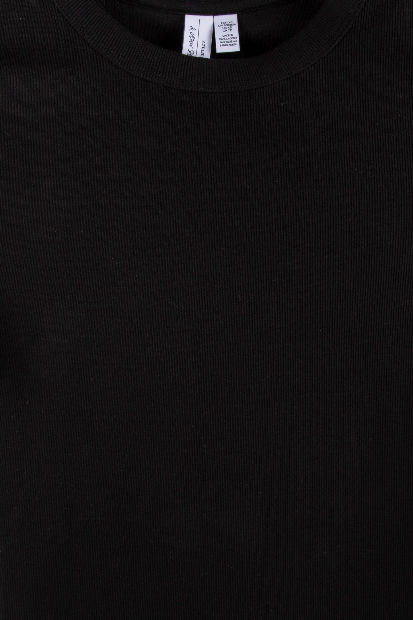 GUNNI RIB T-SHIRT BLACK 5