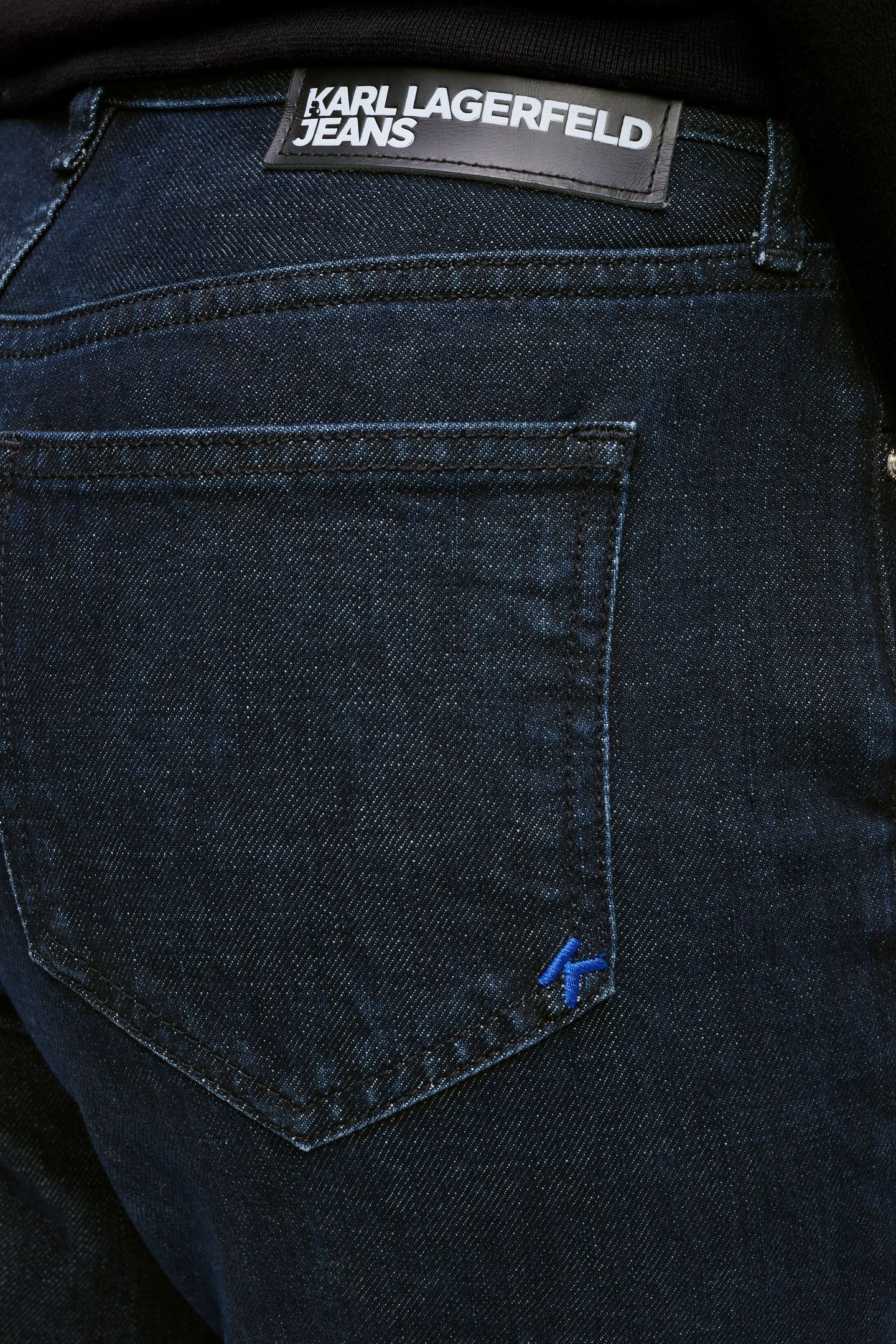 FLARED DENIM W/ SLIT RINSE BLUE 5