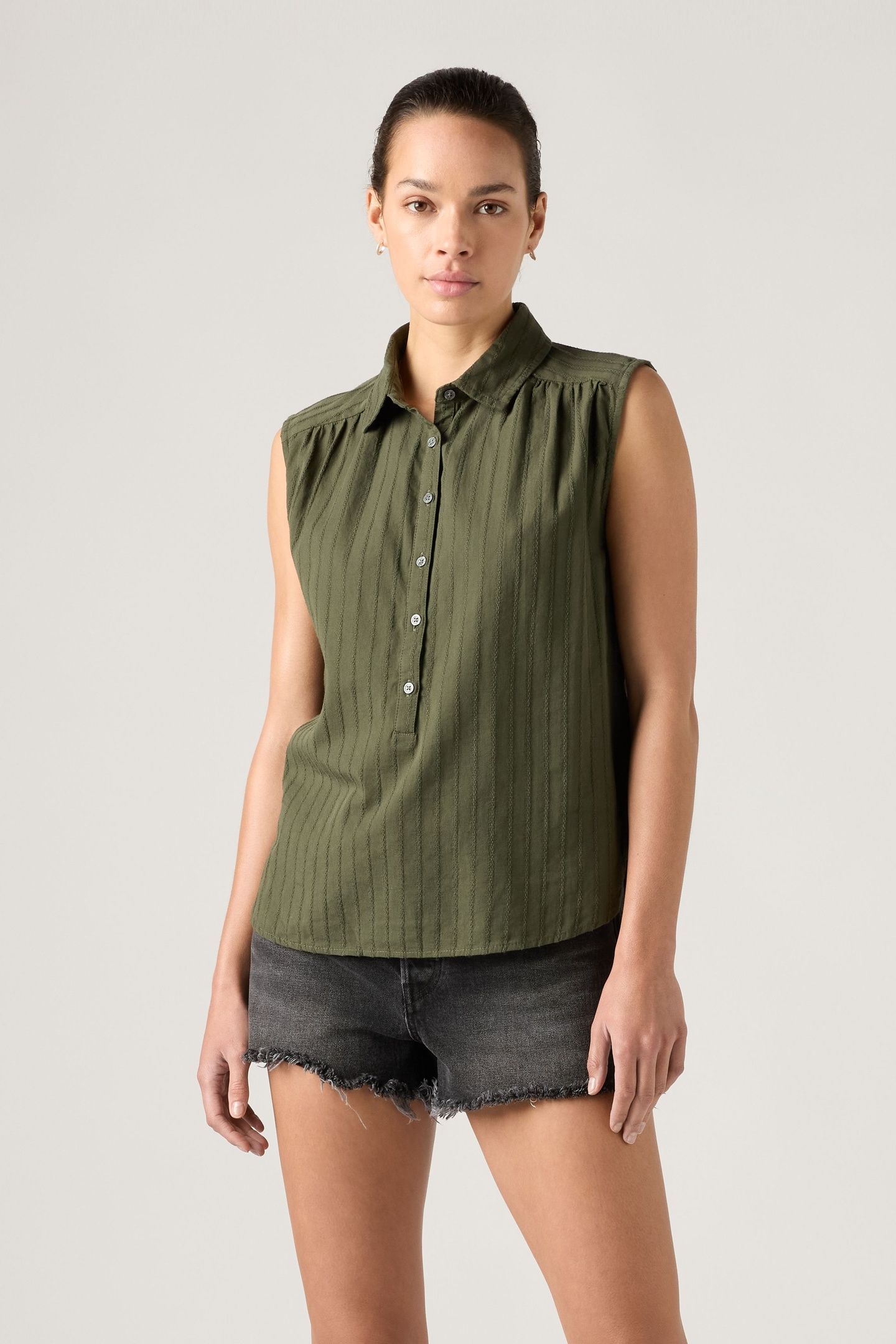 LONDYN SHORT SLEEVE POPOVER TOP 1
