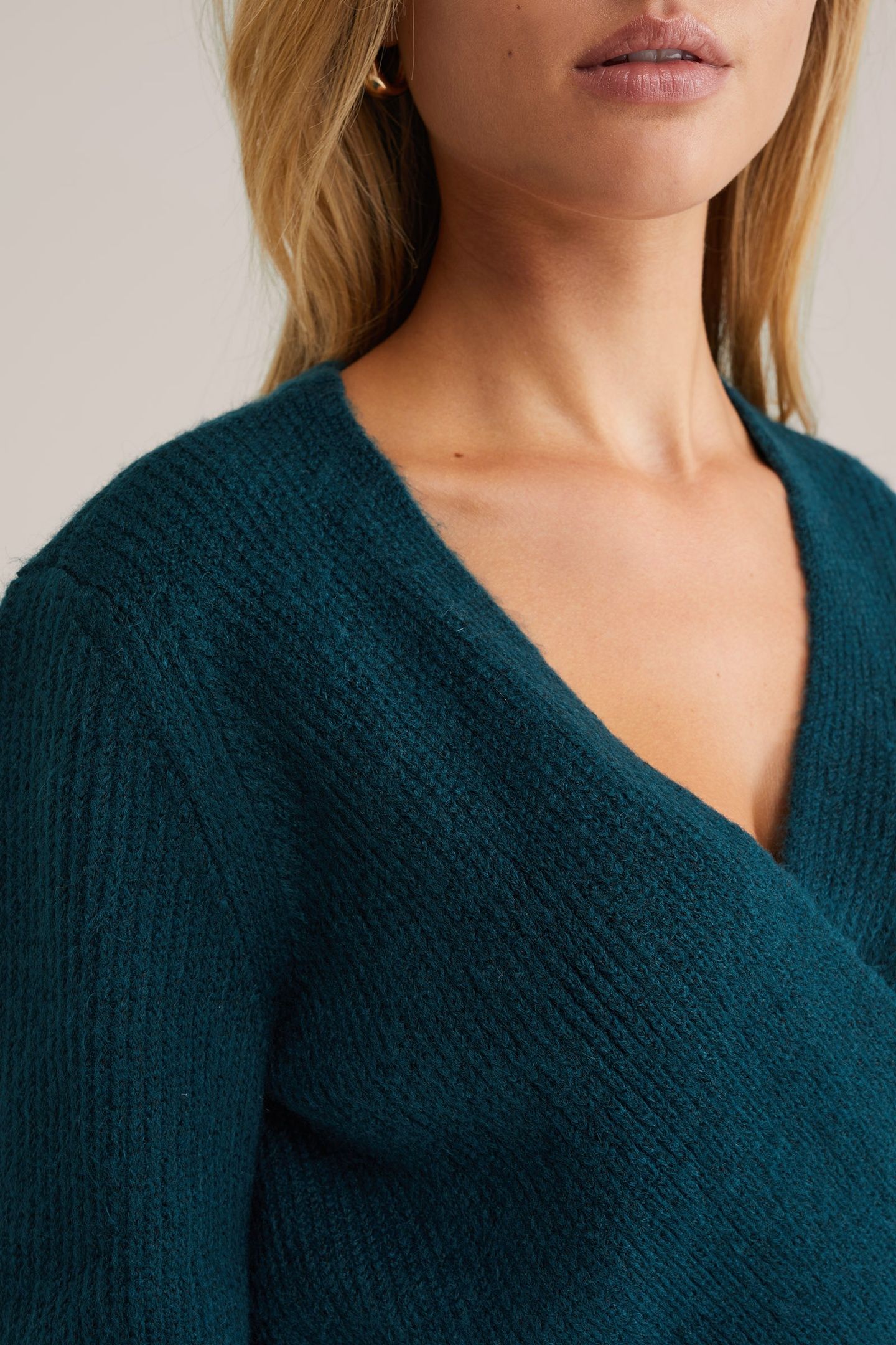 WRAP CARDIGAN TURQUOISE 5