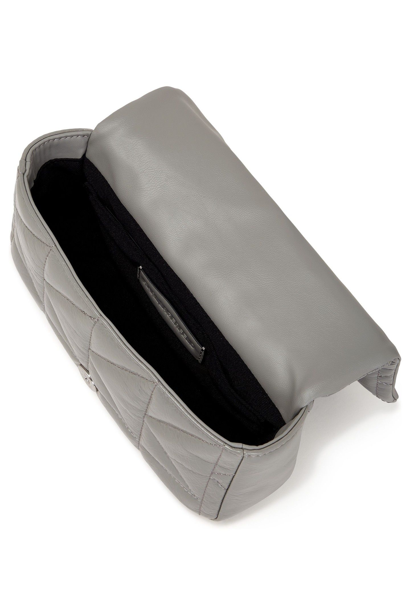 K/KUILT SMALL WRINKLE CROSSBODY CLOUD GREY 4