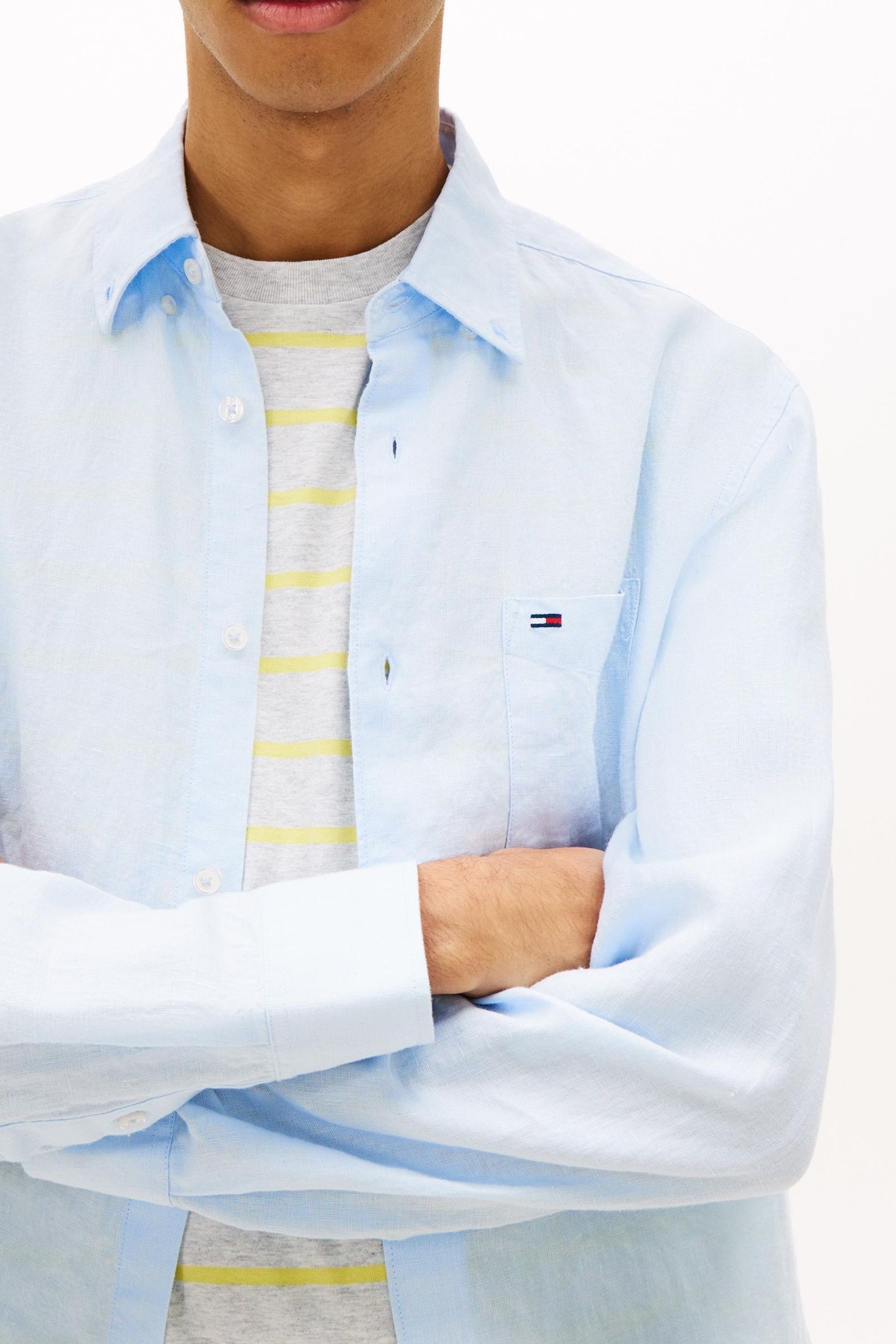 TJM REGULAR LINEN SHIRT SWEET BLUE 5