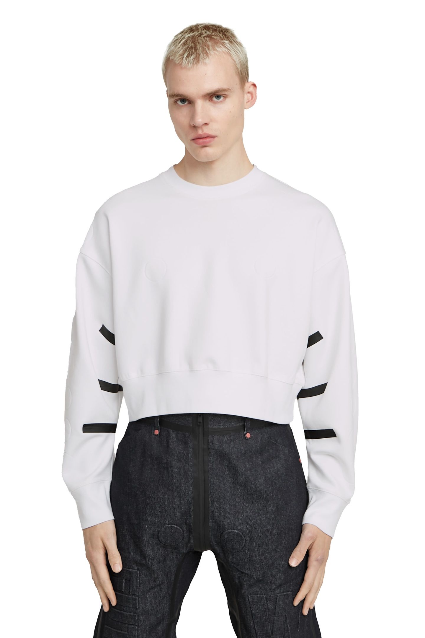 GSXWVB OVERSIZED SHORT SWEAT WHITE 3