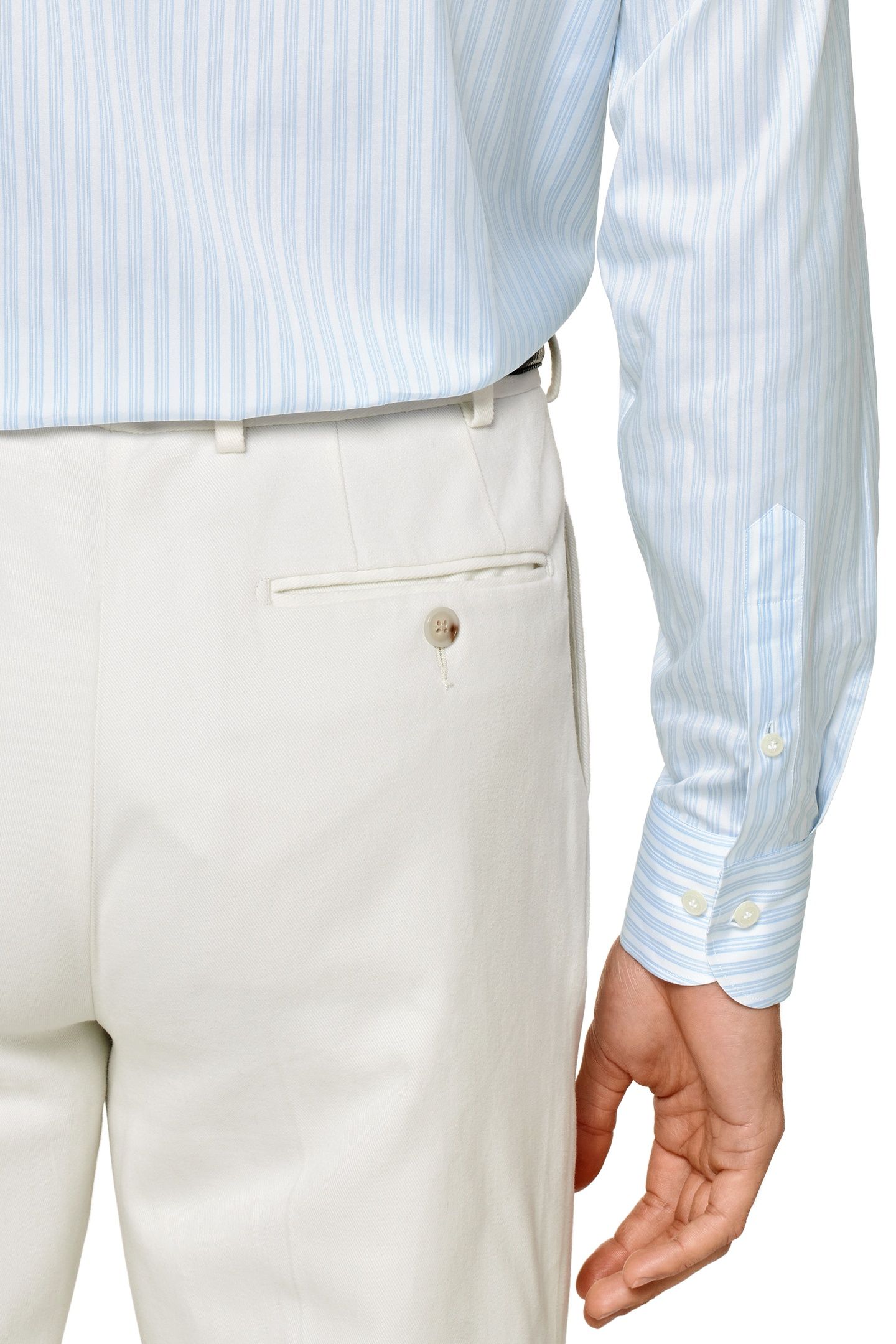 CUTAWAY RETRO STRIPE WHITE FORMAL SHIRTS LIGHT BLUE 6