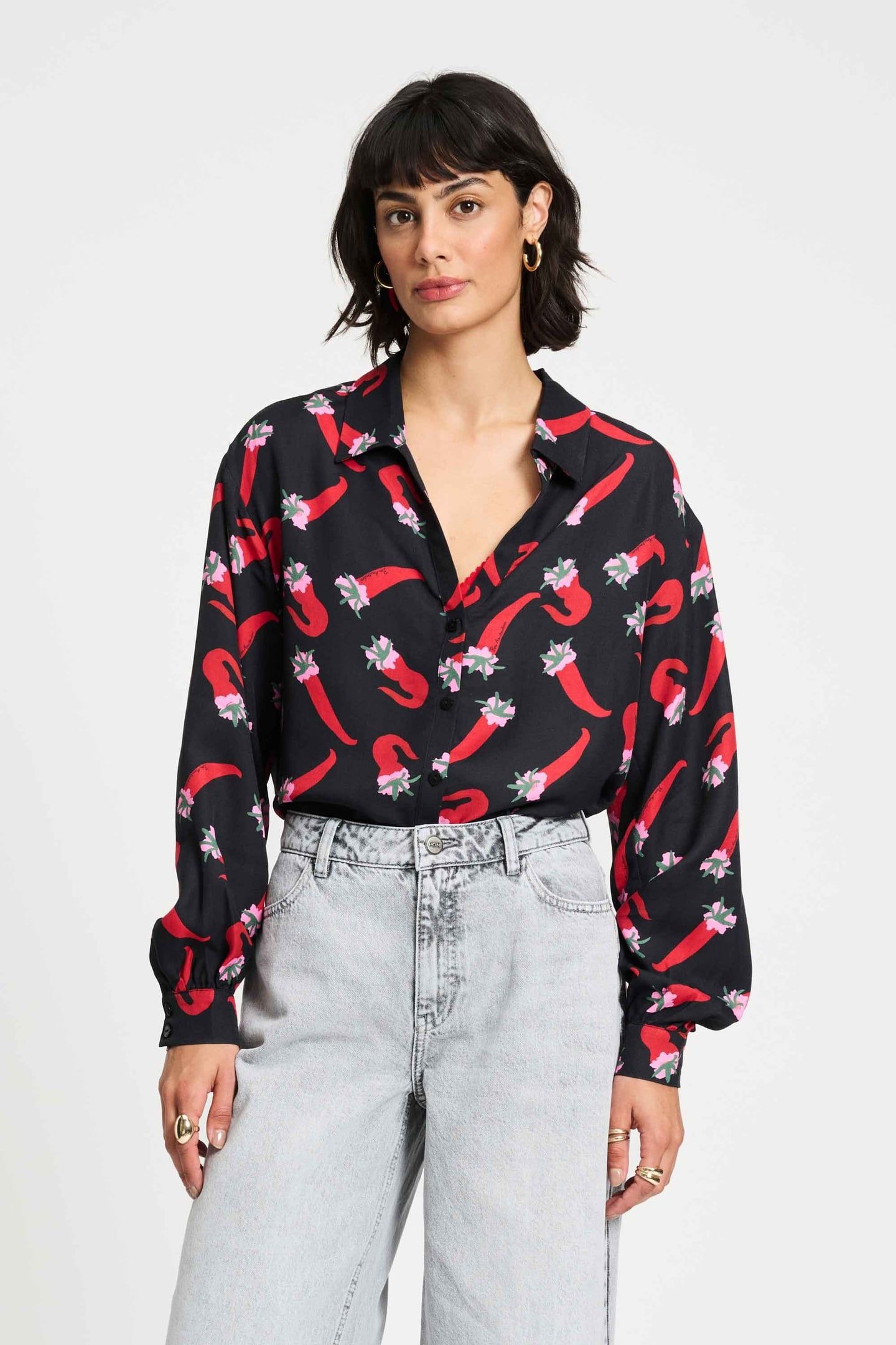 BLOUSE - VIOLET PEPPER GARDEN 1
