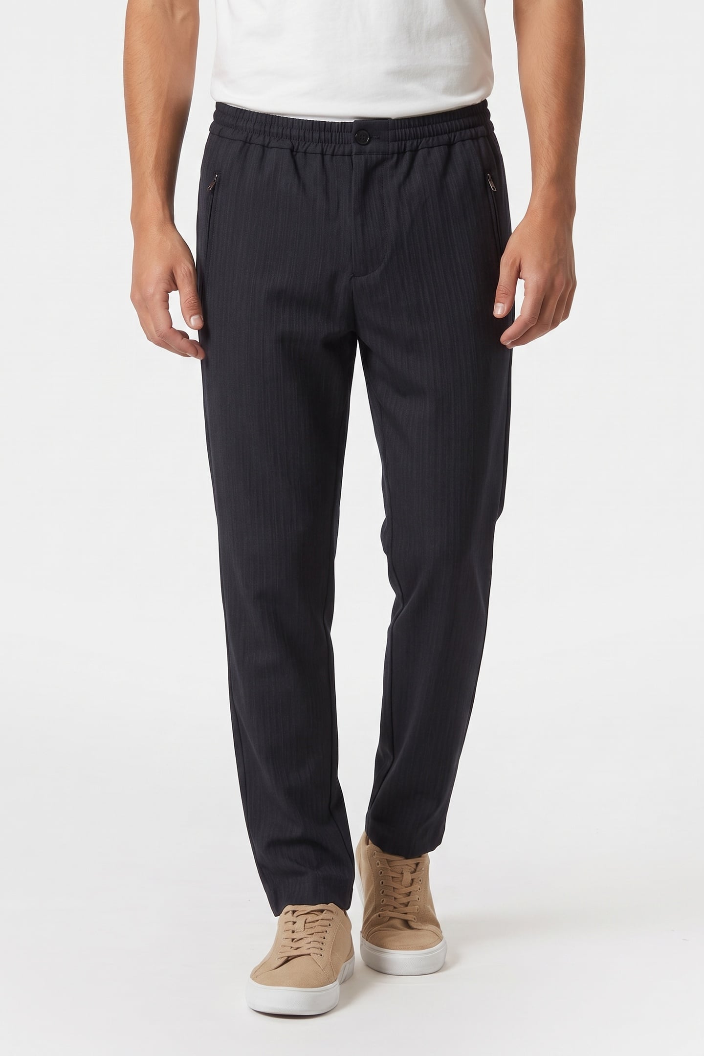 LOWEJOG TROUSER STRIPE GREY 1