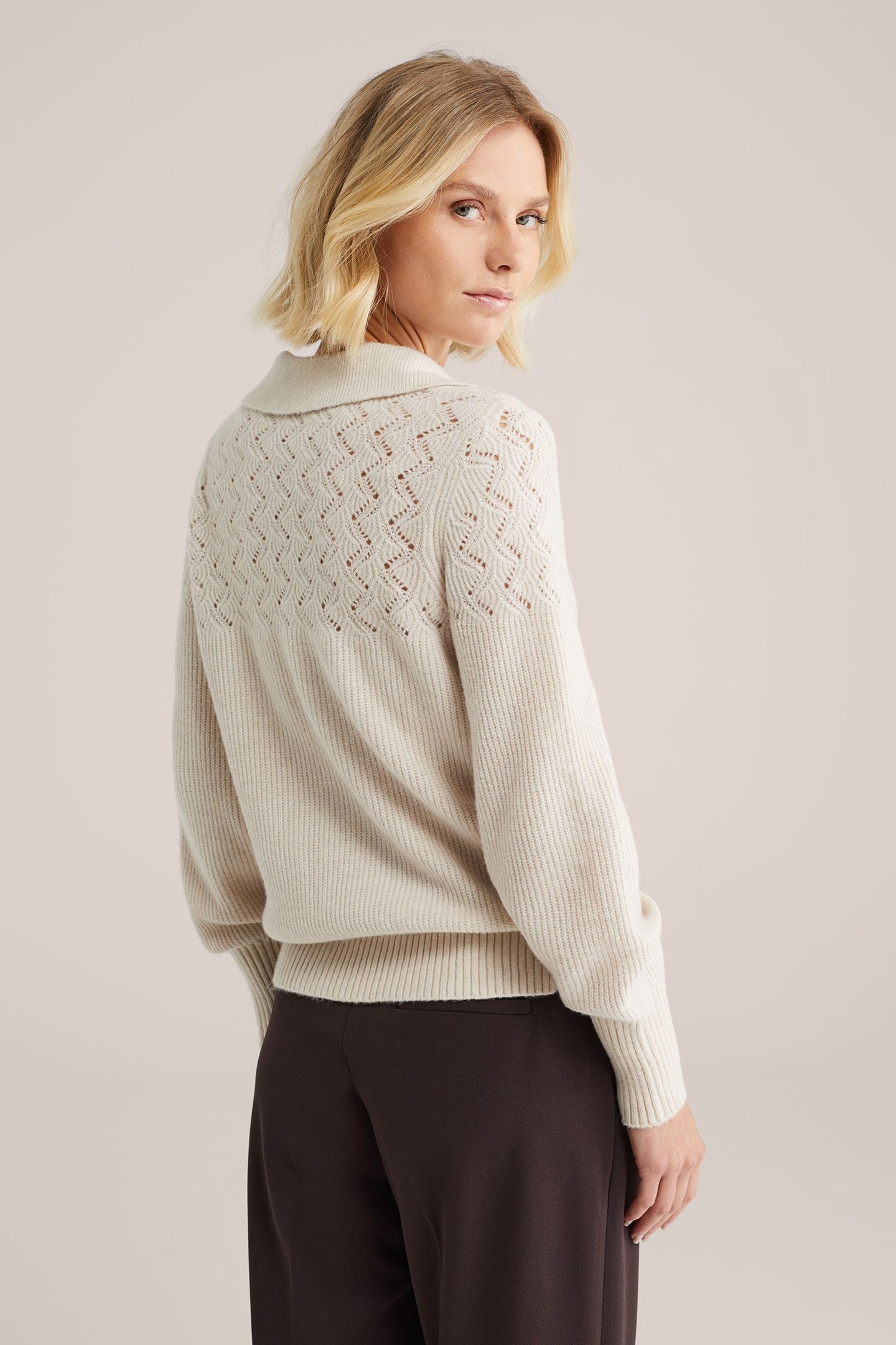 KNITTED PULLOVER BEIGE 3