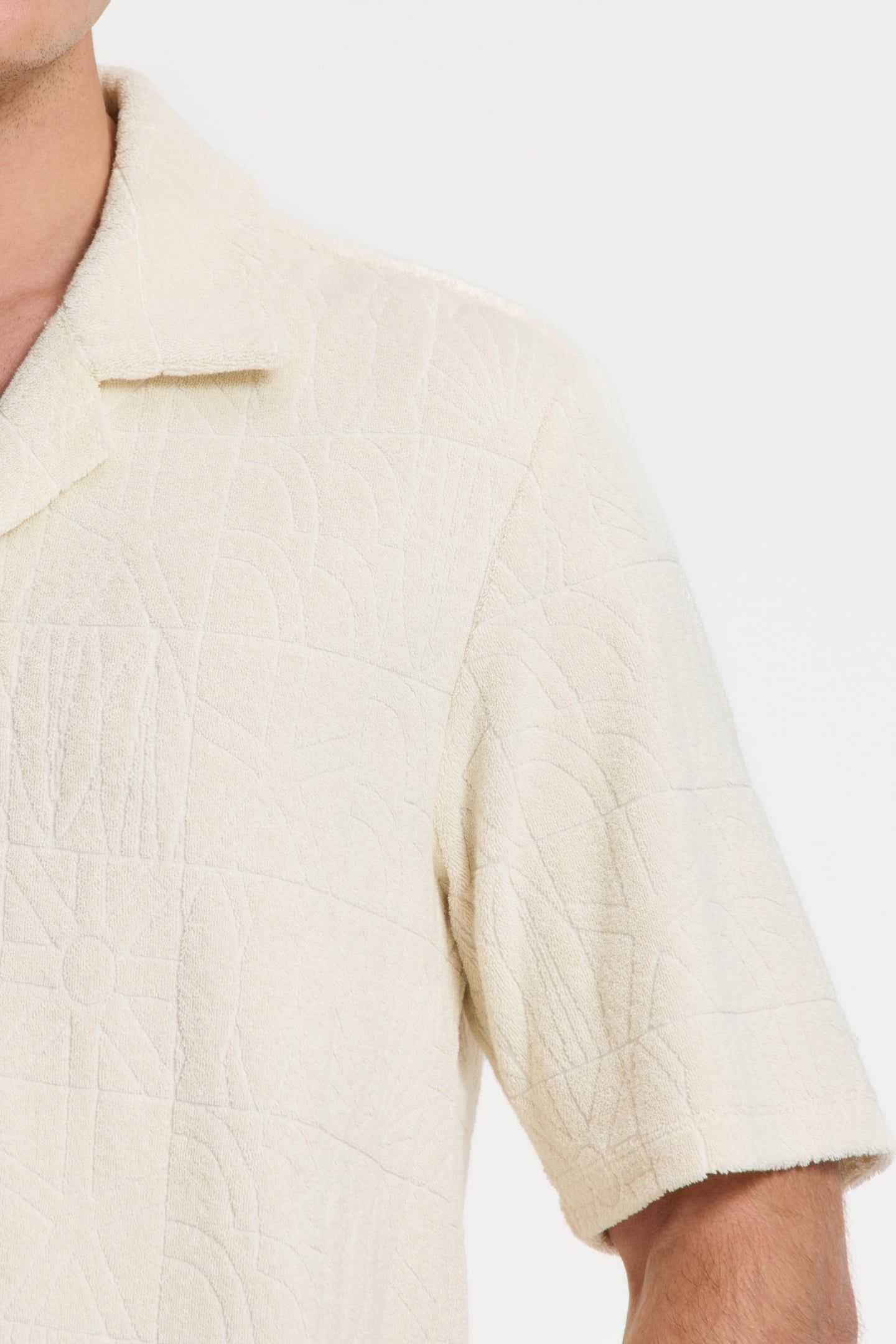TED SHORT SLEEVE SHIRT GEO SUN BEIGE GEO SUN 7