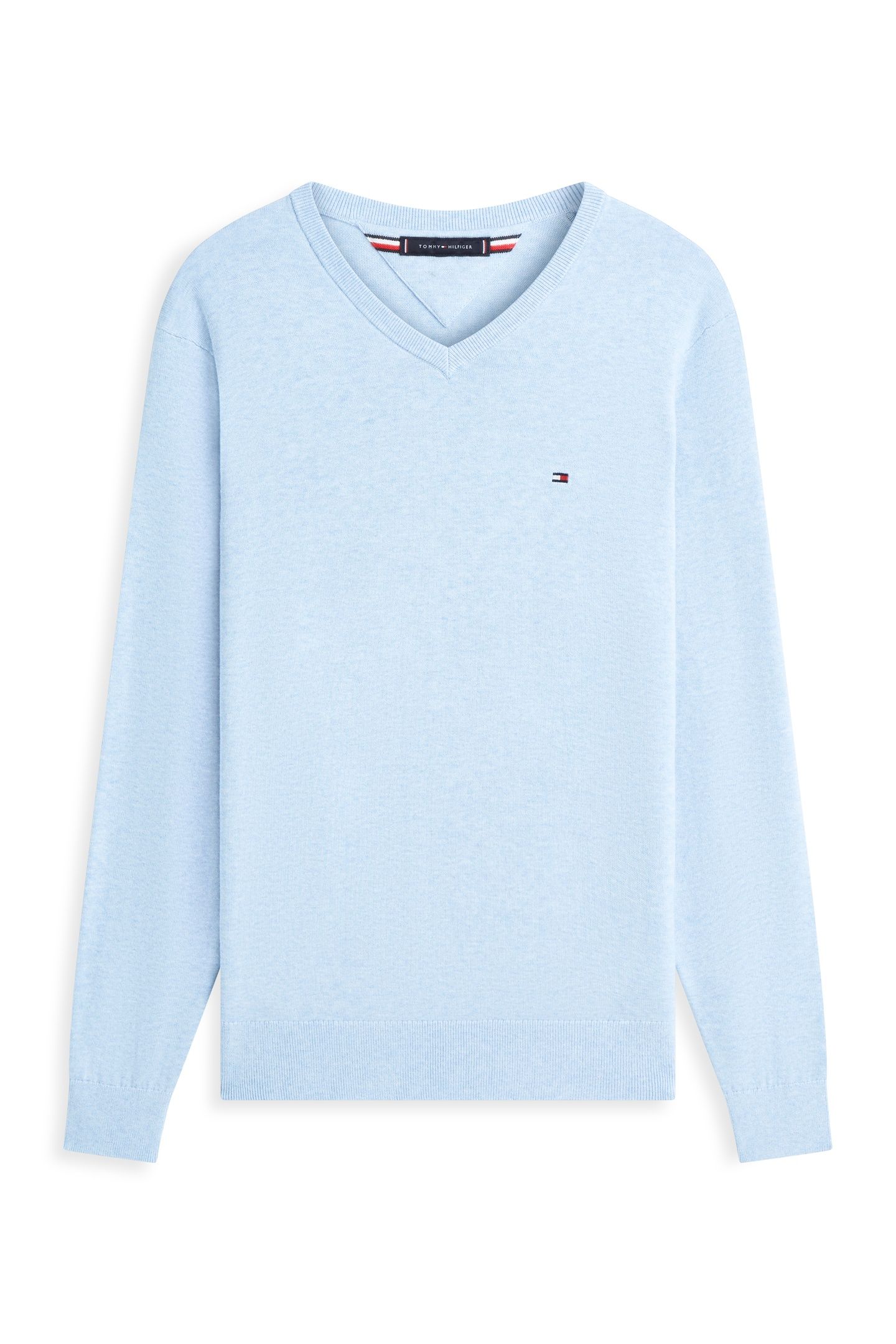 ESSENTIAL COTTON SWEATER VESSEL BLUE HEATHER 4