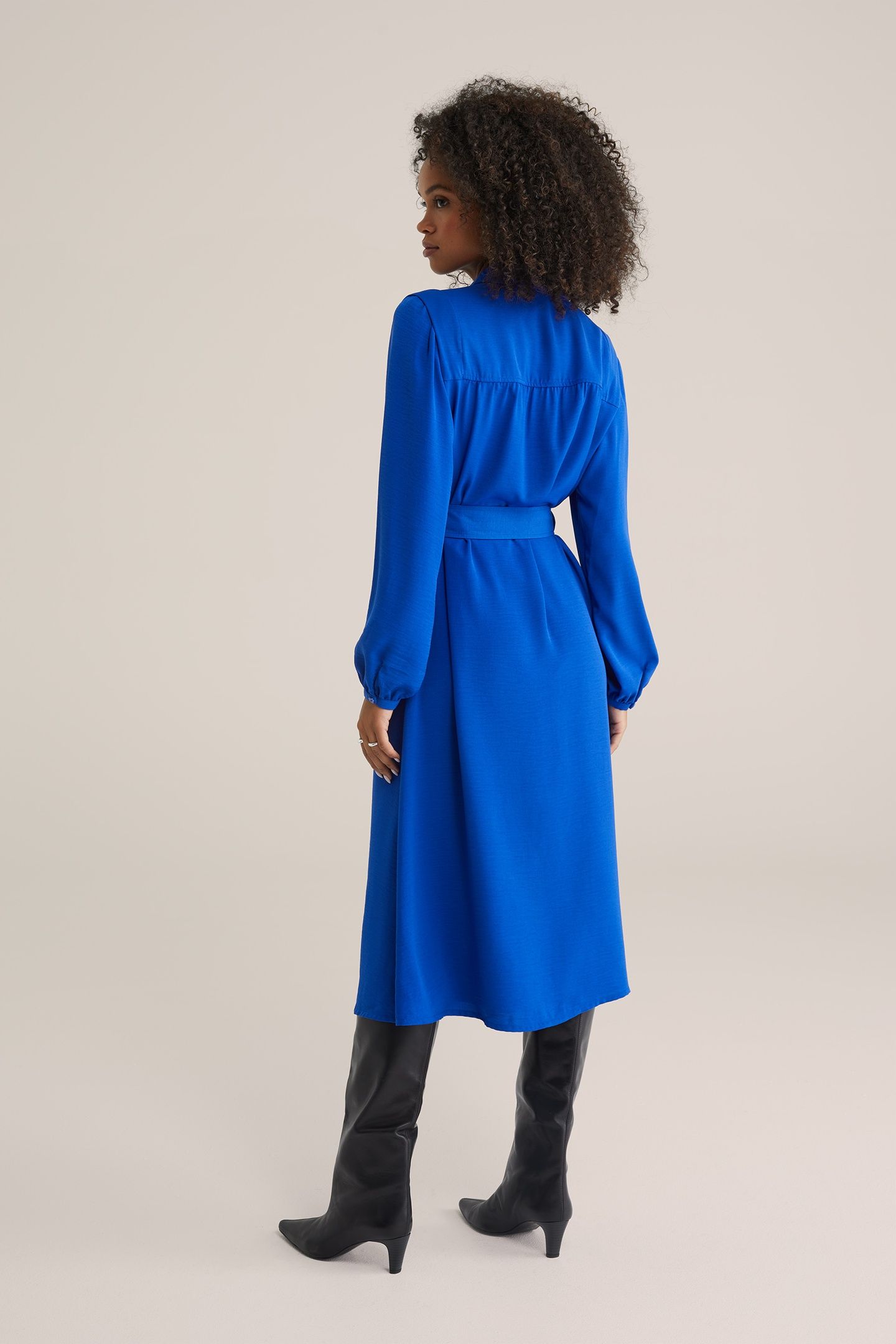 DRESS MID LENGTH COBALT BLUE 3
