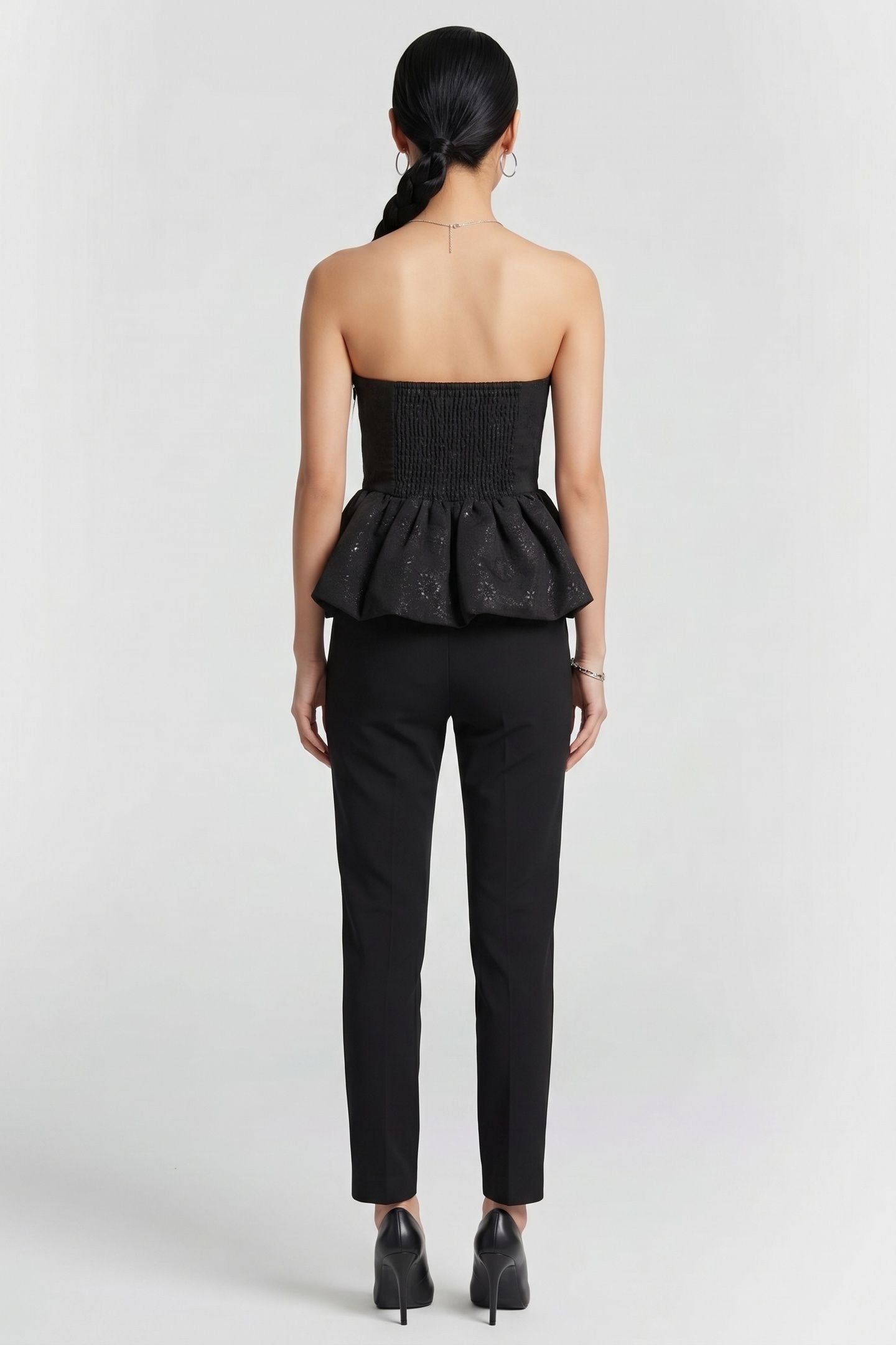 ROSITA BROCADE TOP BLACK 2