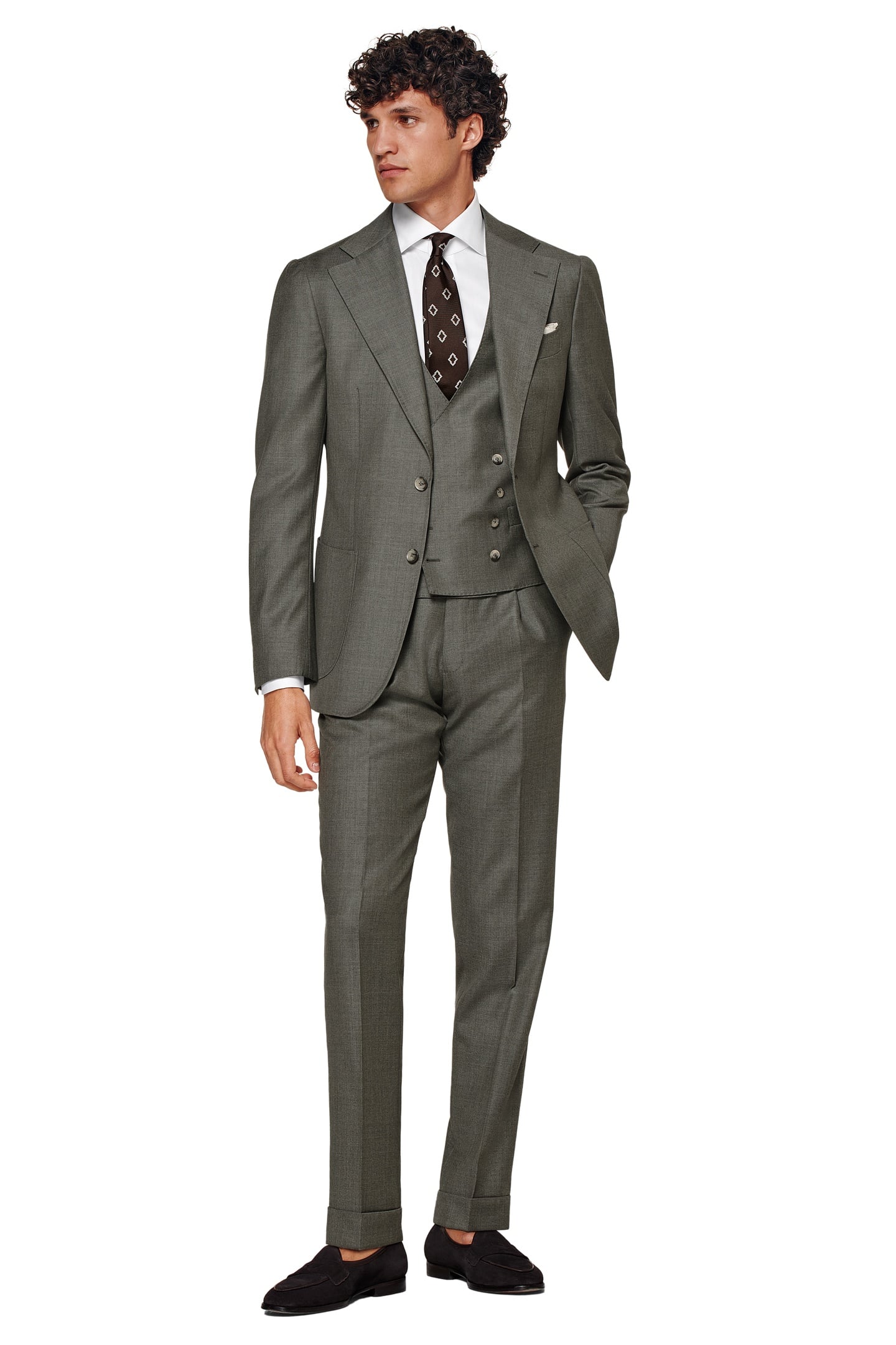 SUIT3P-MID GREEN NESTED SUITS DARK GREEN 1