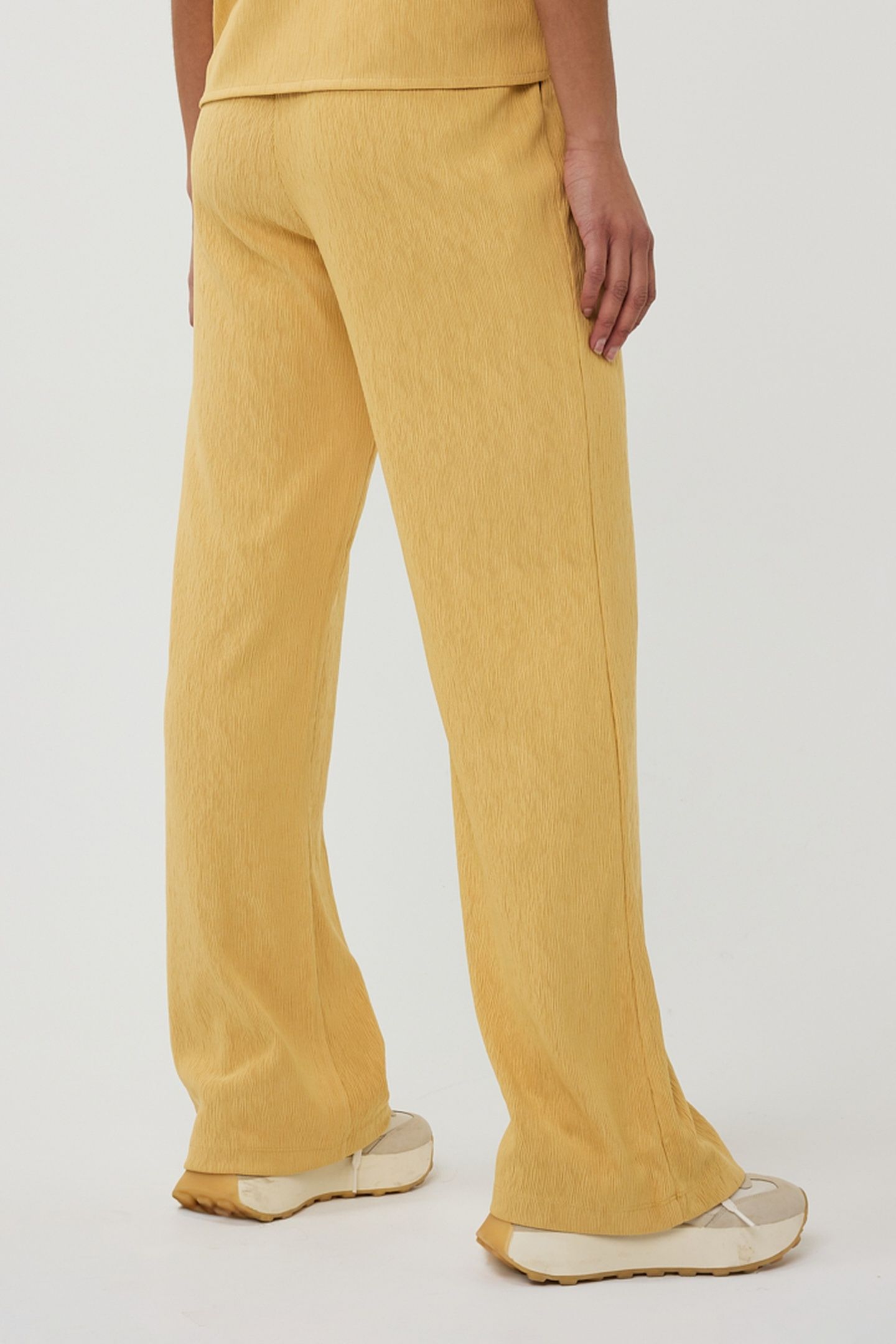 TROUSERS FANCY CRINKLE YELLOW 4