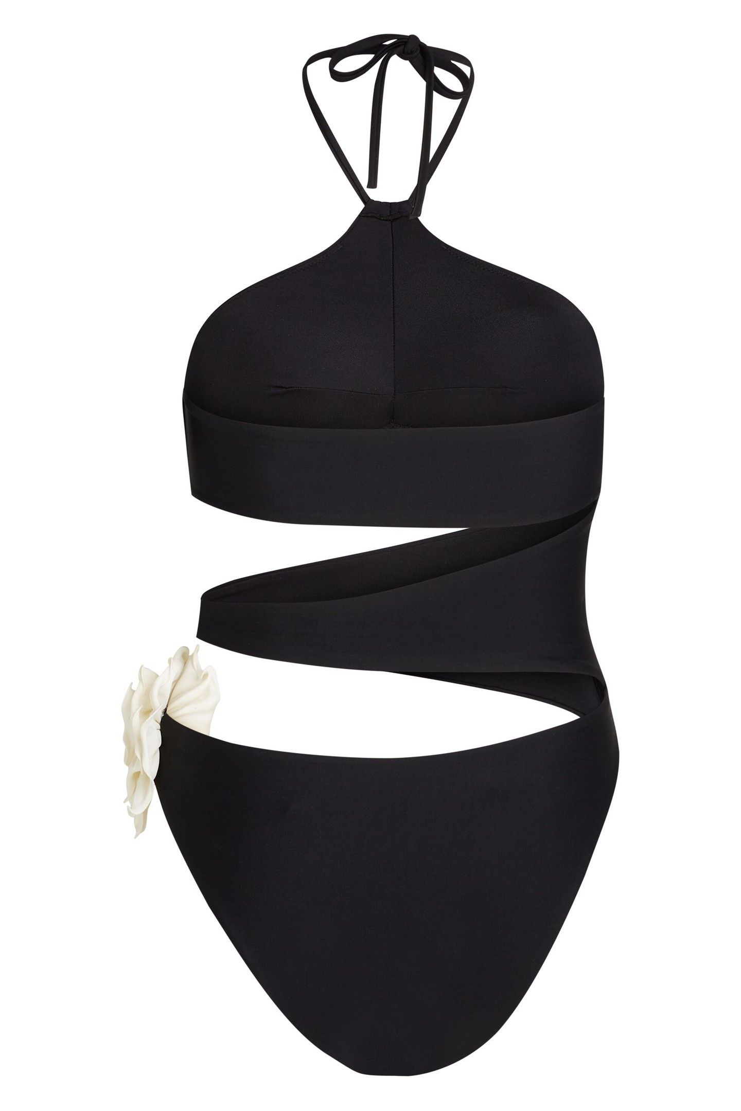 KARL DNA FLOWER SWIMSUIT BLACK 6