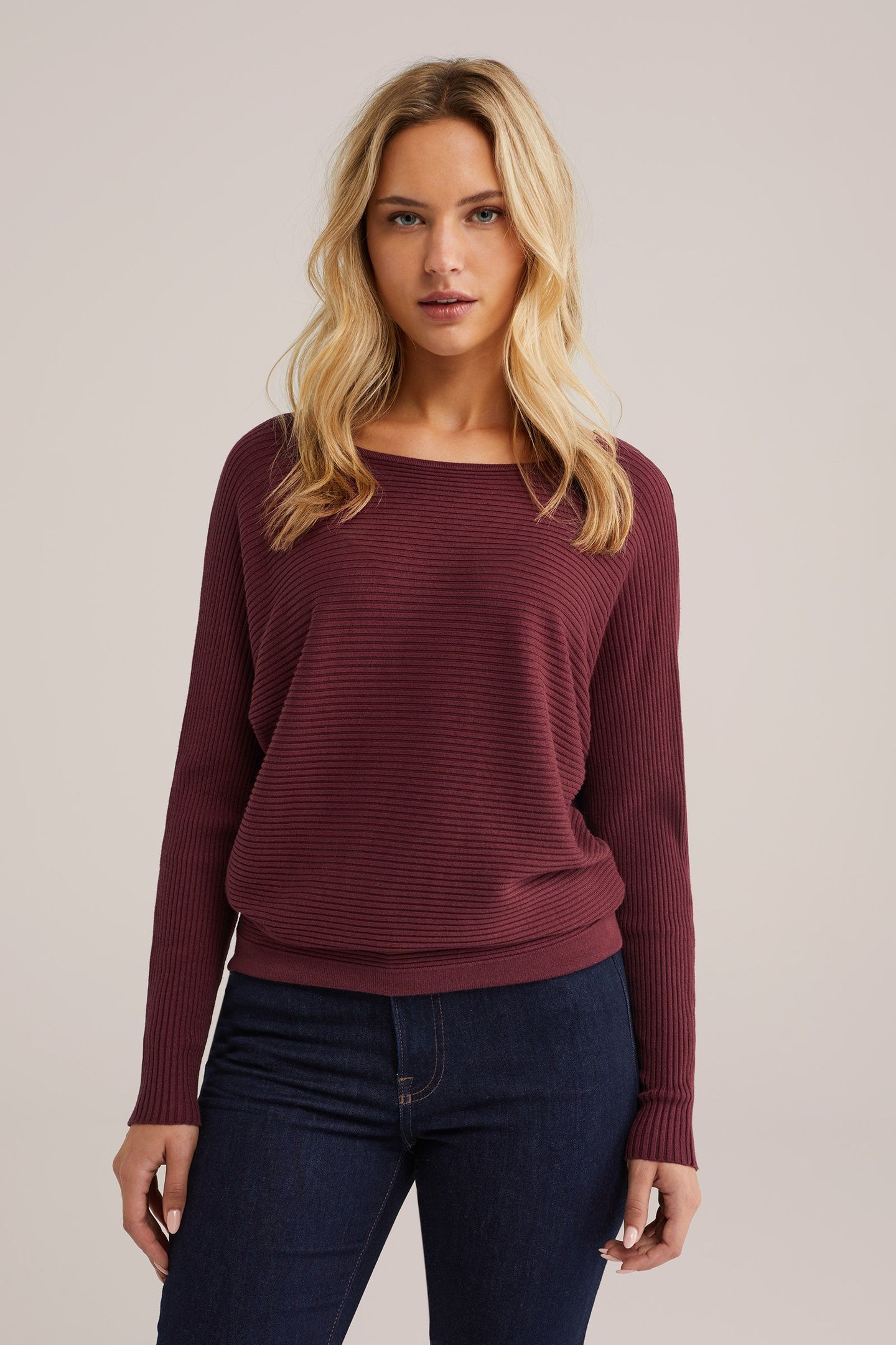 KNITTED PULLOVER VINTAGE RED 1