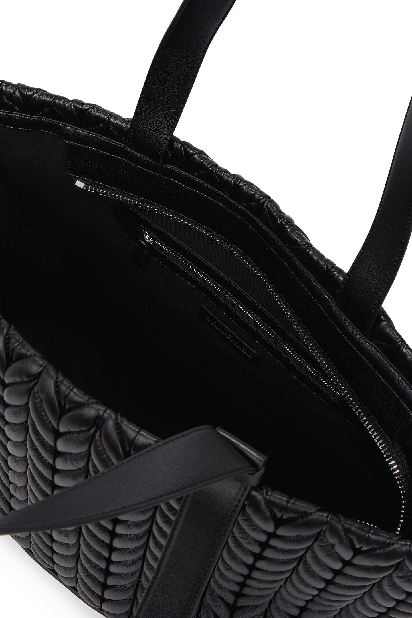 K/WEAVE LARGE TOTE BLACK-NICKEL 4